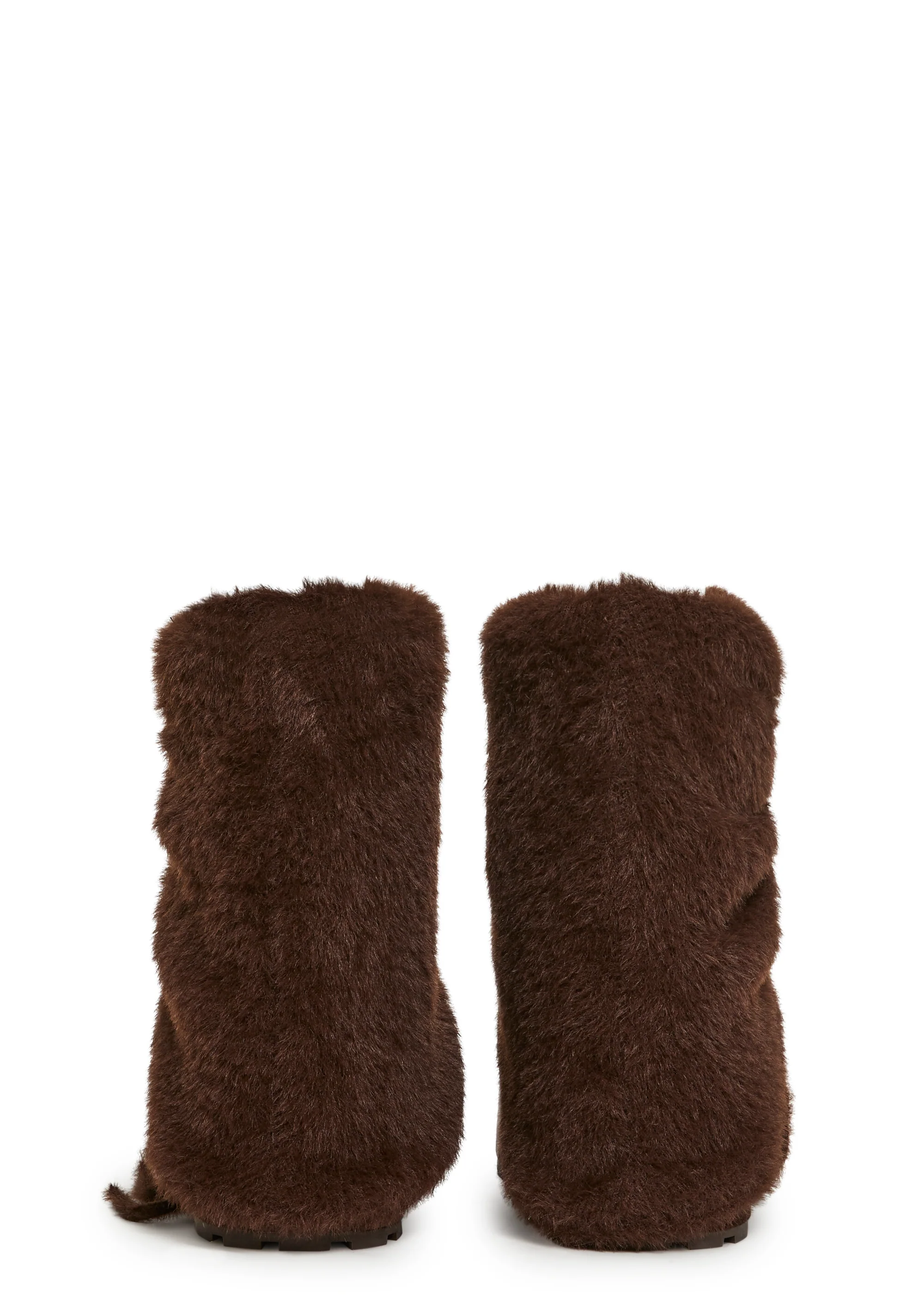 Snuggle Sesh Platform Booties - Brown - Image 4