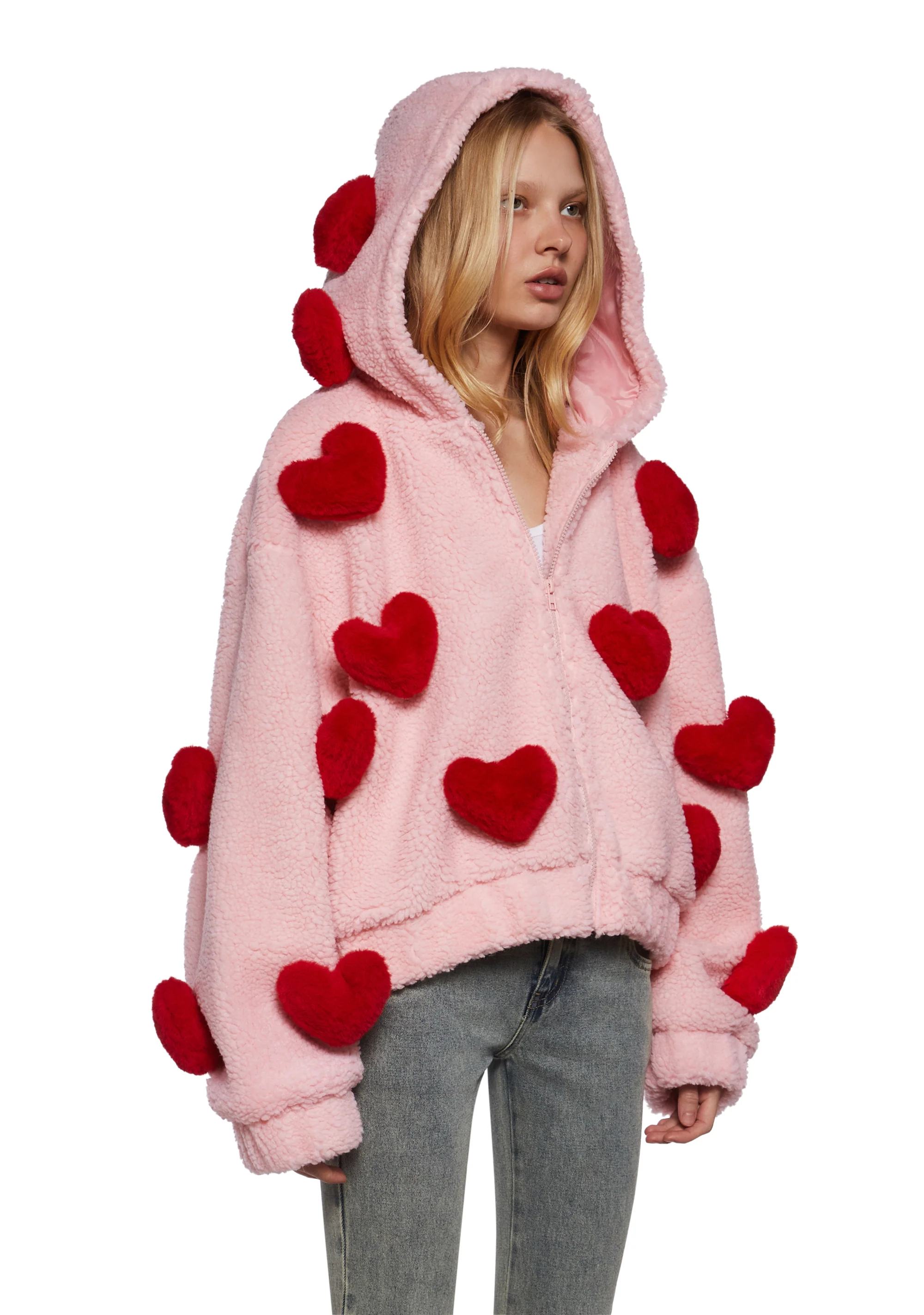 Snuggle Wonderland Cropped Sherpa Jacket - Image 3