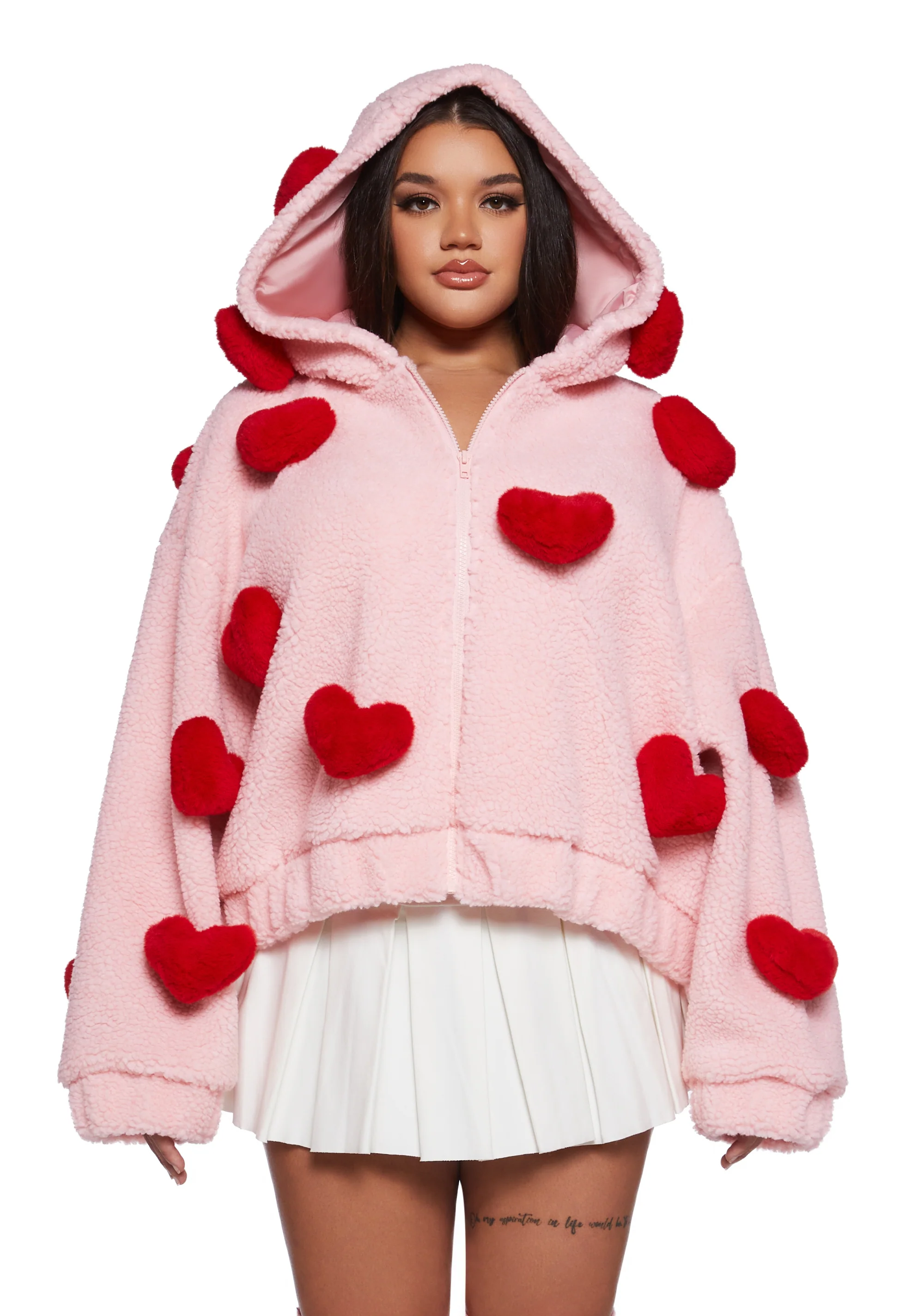 Snuggle Wonderland Cropped Sherpa Jacket - Image 5