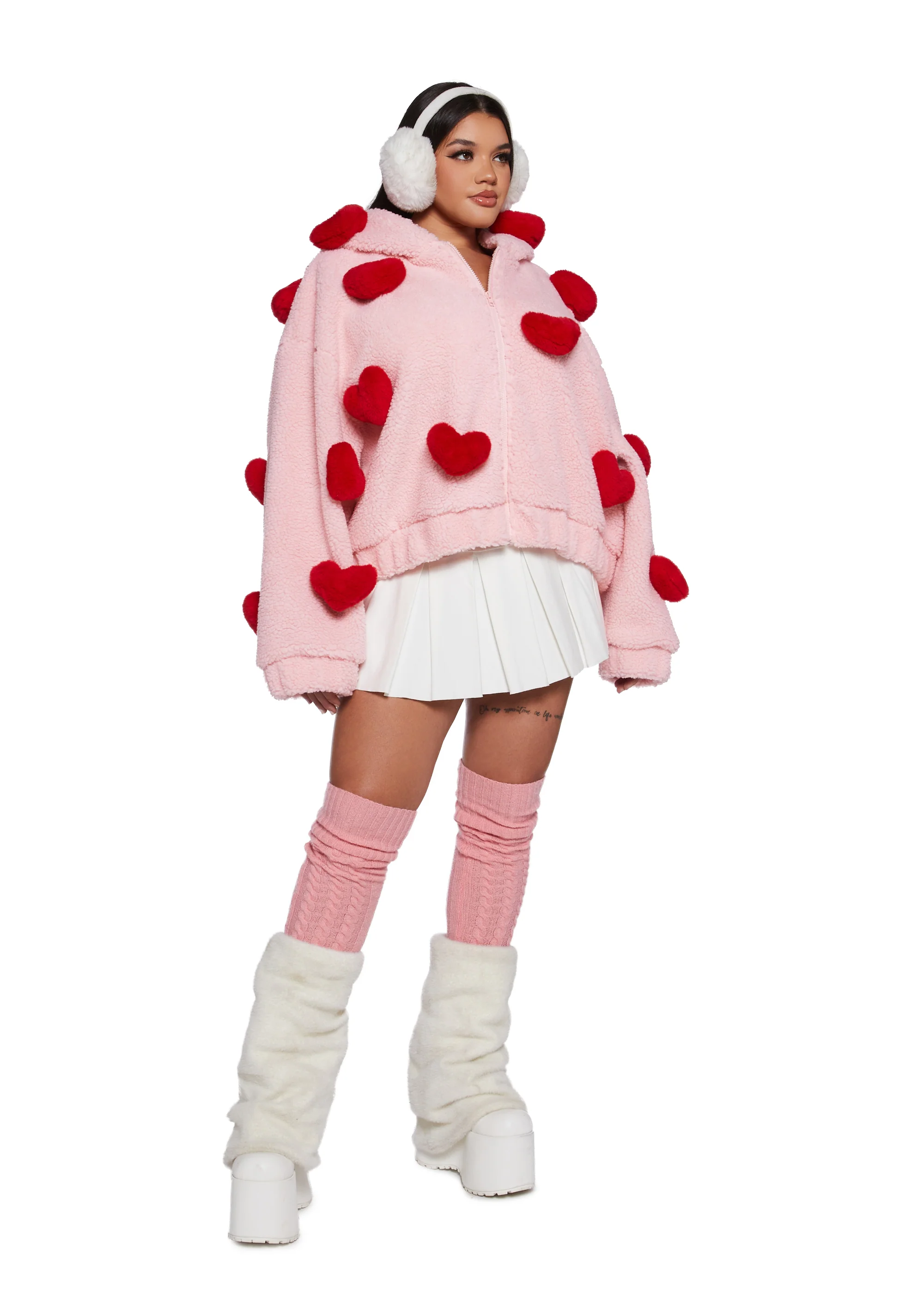 Snuggle Wonderland Cropped Sherpa Jacket - Image 8