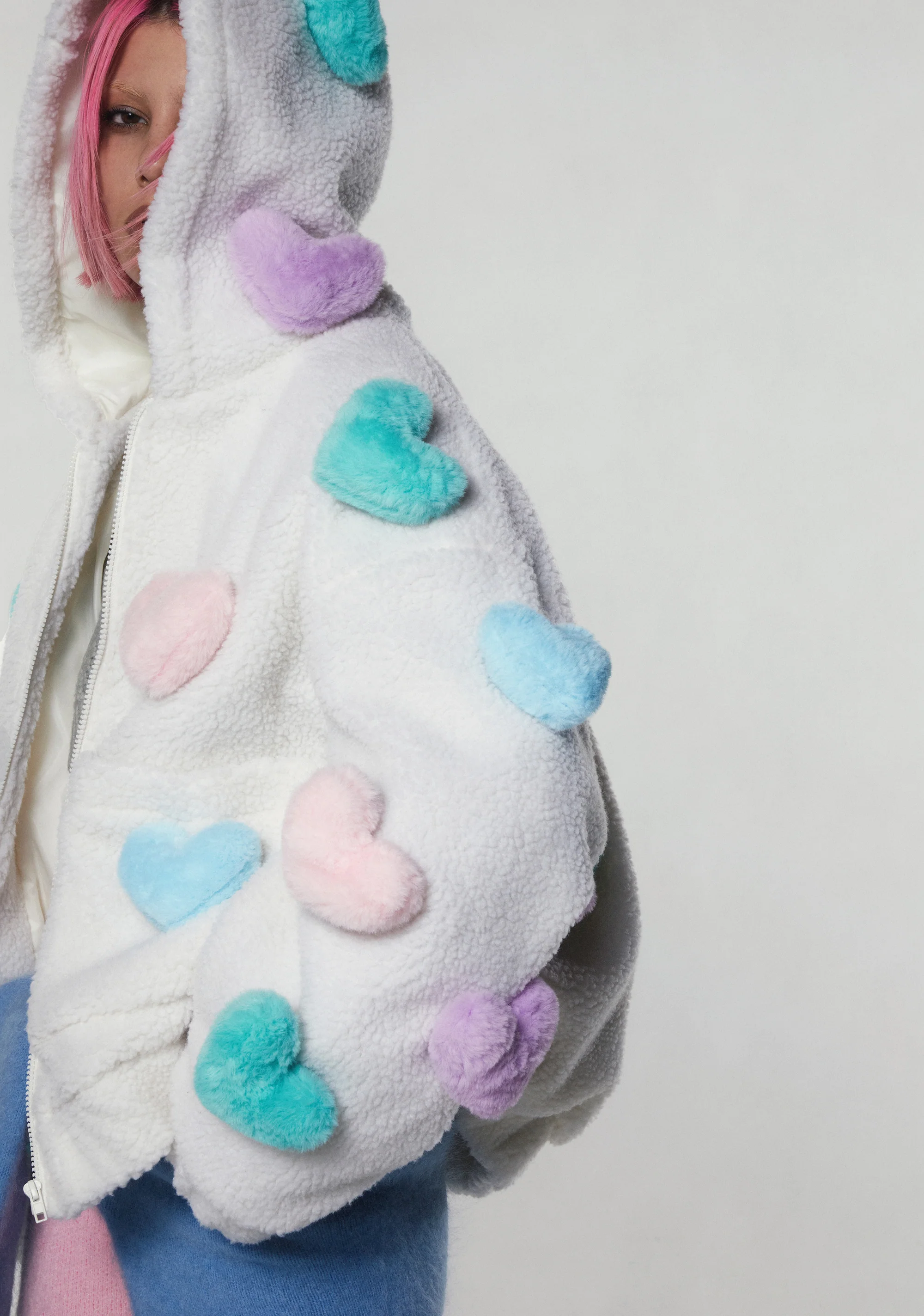 Snuggle Wonderland Hooded Sherpa Jacket - Image 12