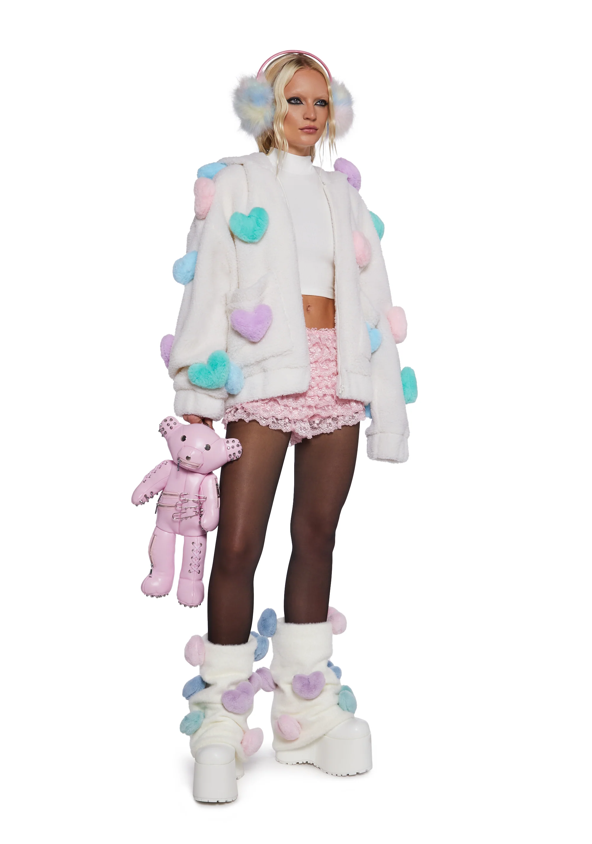 Snuggle Wonderland Hooded Sherpa Jacket - Image 3