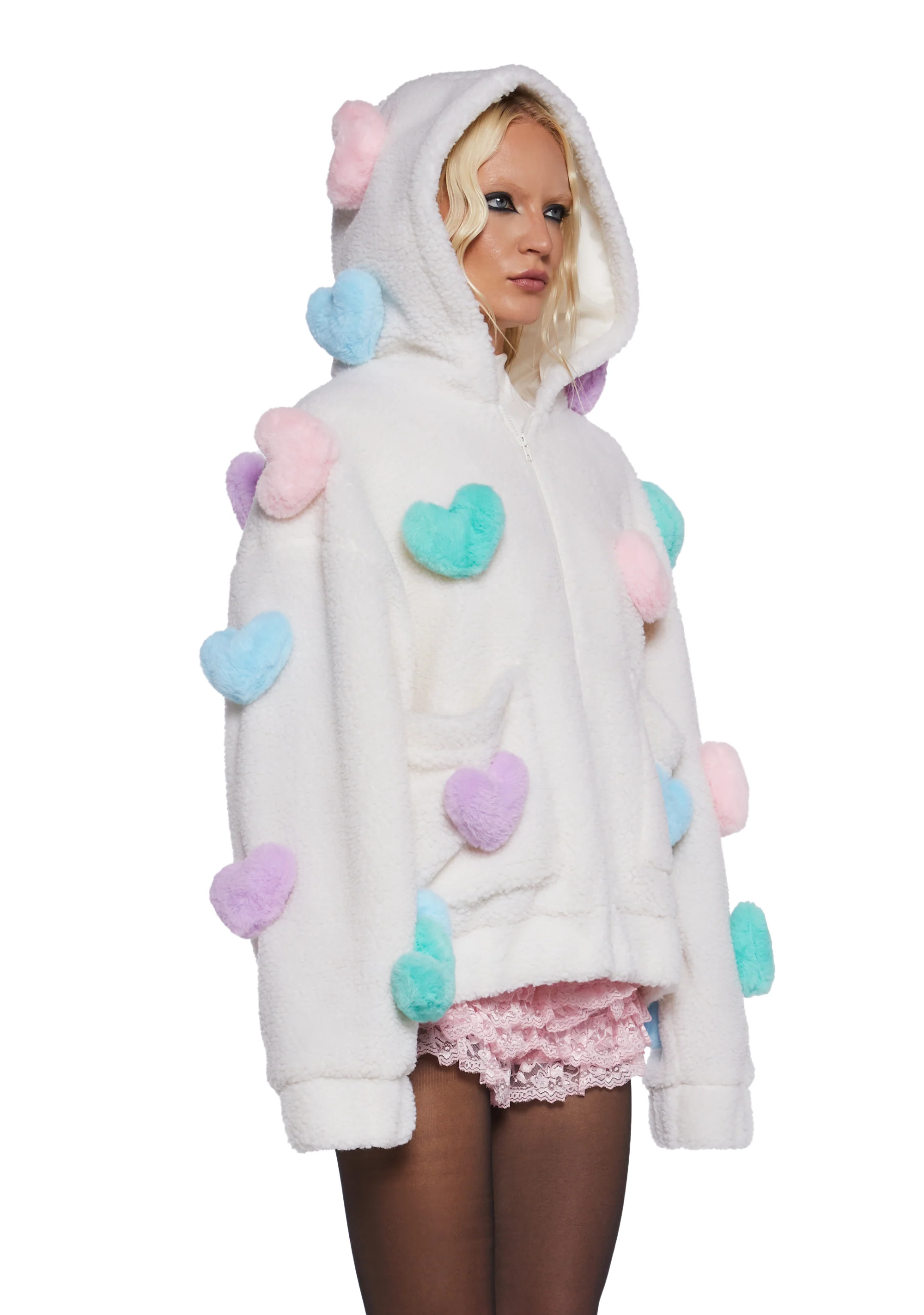 Snuggle Wonderland Hooded Sherpa Jacket - Image 4