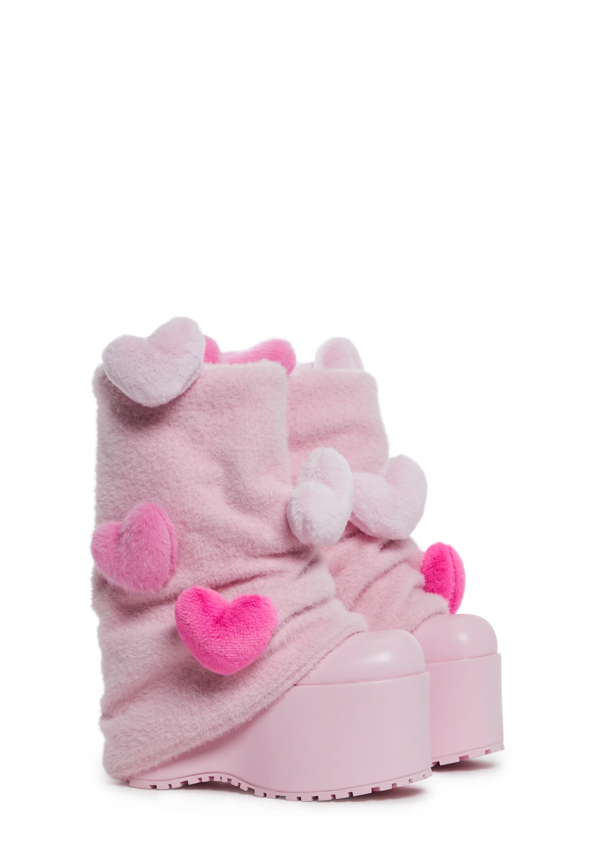 Snuggle Wonderland Platform Boots - Pink - Image 3