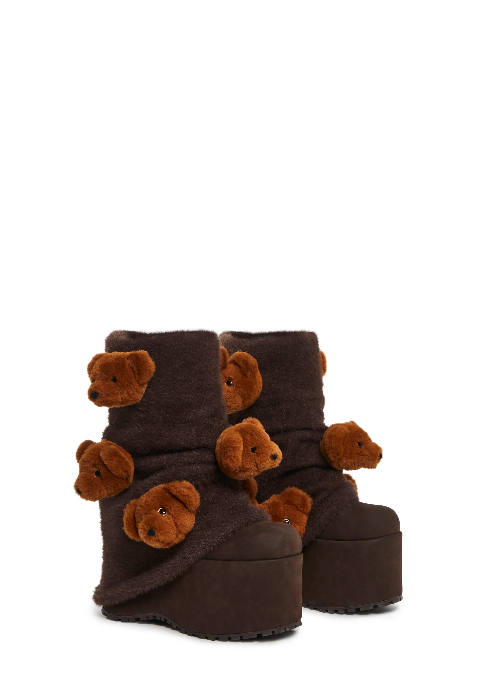 Snuggle Wonderland Platform Boots - Teddy Bear - Image 3