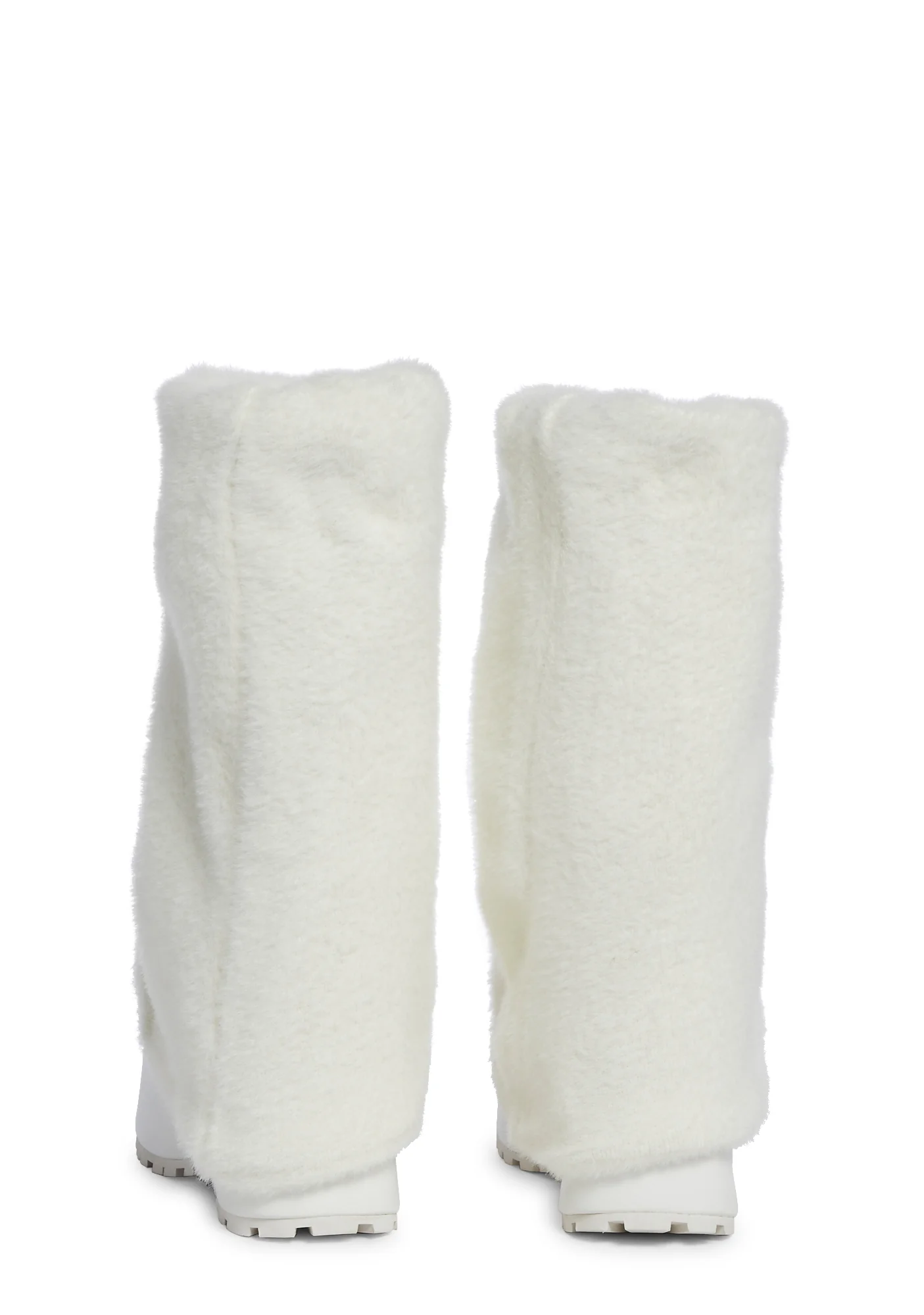 Snuggle Wonderland Platform Boots - White - Image 4