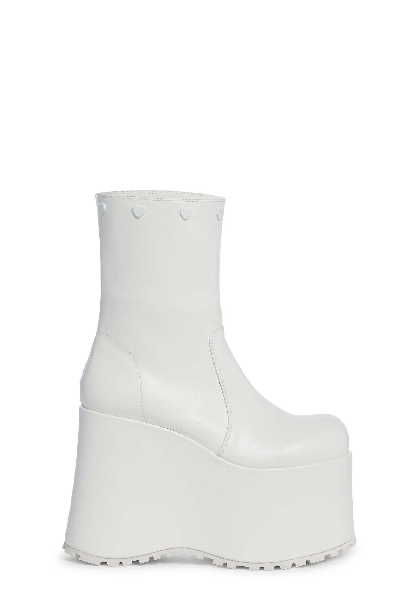 Snuggle Wonderland Platform Boots - White - Image 5