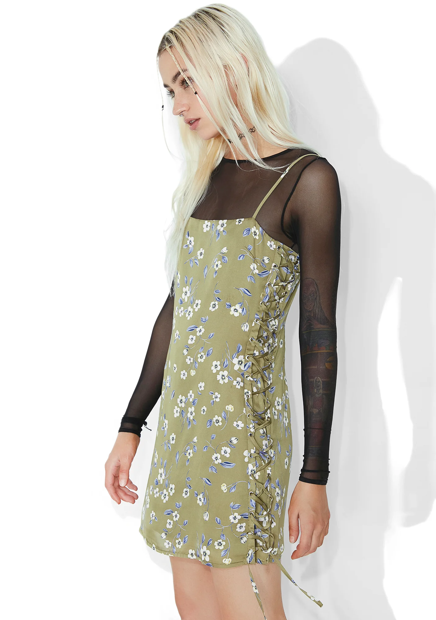 So-Called Angel Lace-Up Dress - Image 2