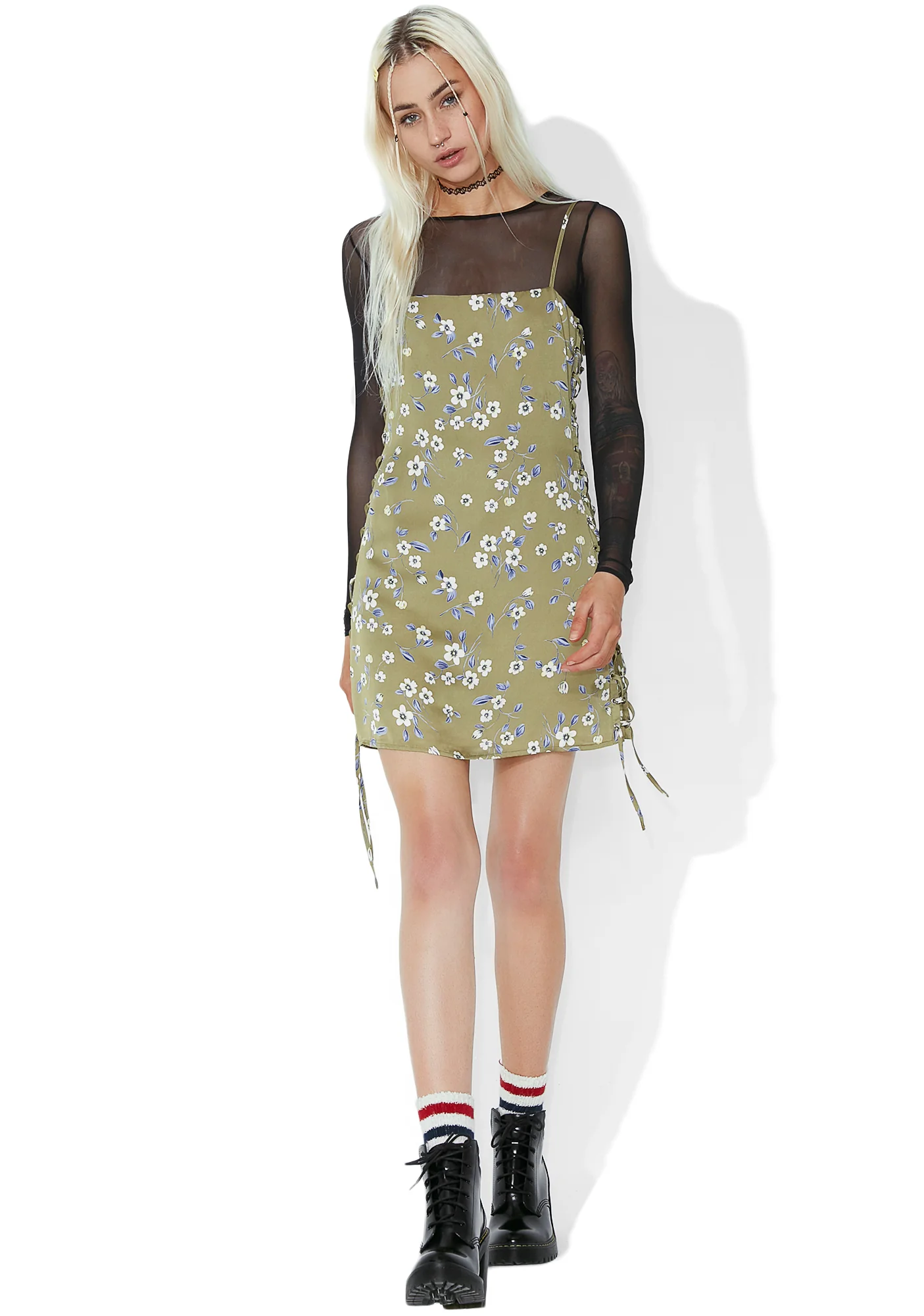 So-Called Angel Lace-Up Dress - Image 5