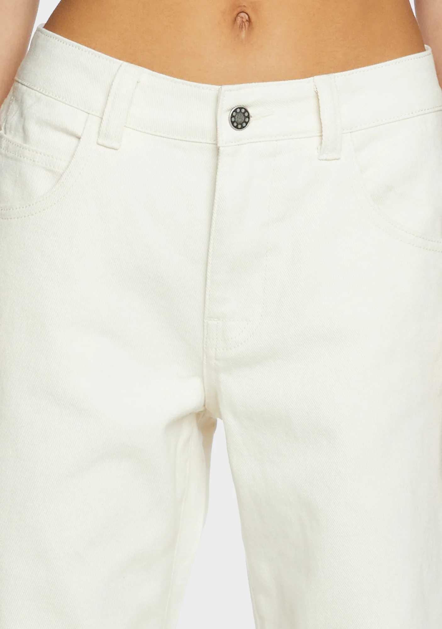 So Misunderstood Twill Carpenter Pants - Off White - Image 5