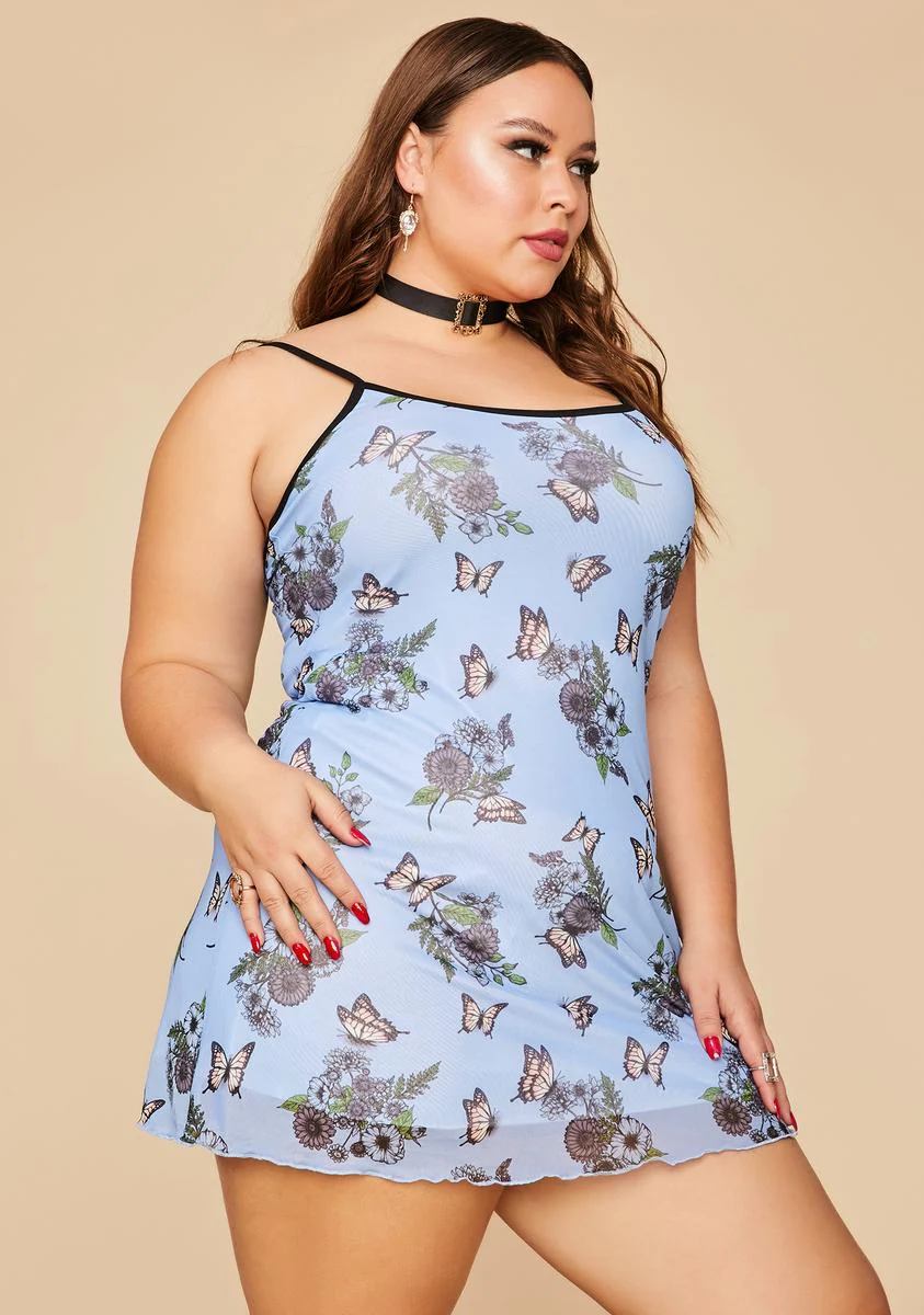 So Scenic Vision Mesh Mini Dress - Image 2