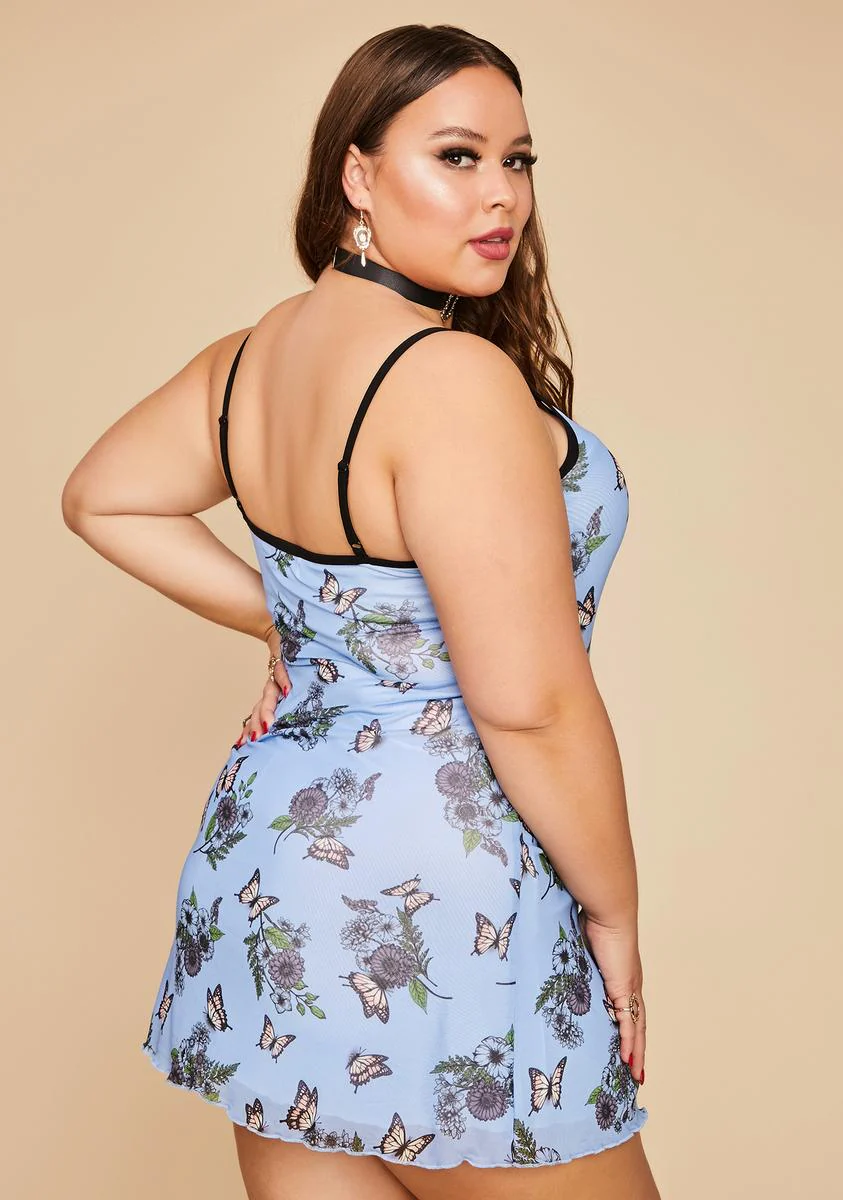 So Scenic Vision Mesh Mini Dress - Image 4