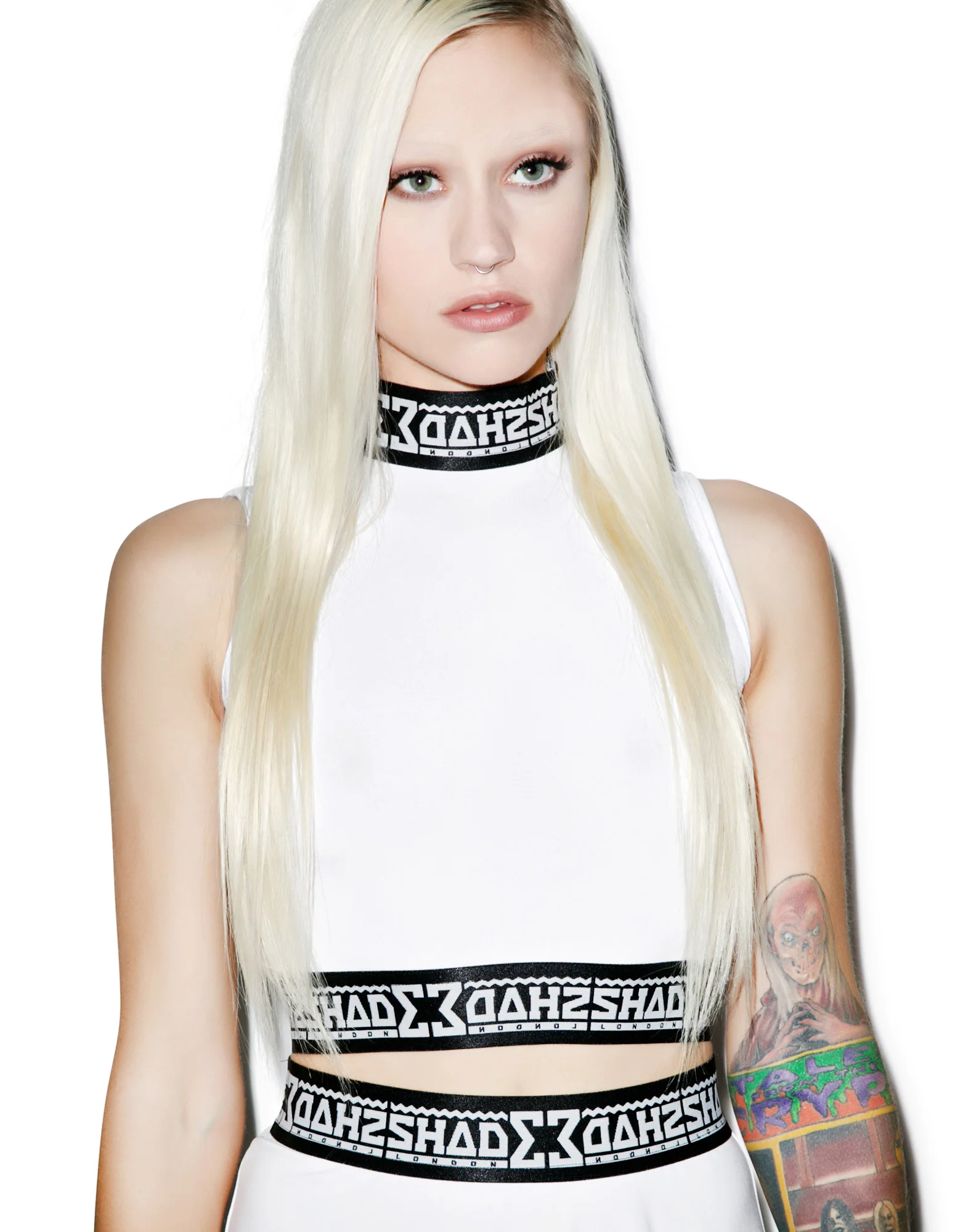 So Shady Polo Neck Crop Top - Image 6