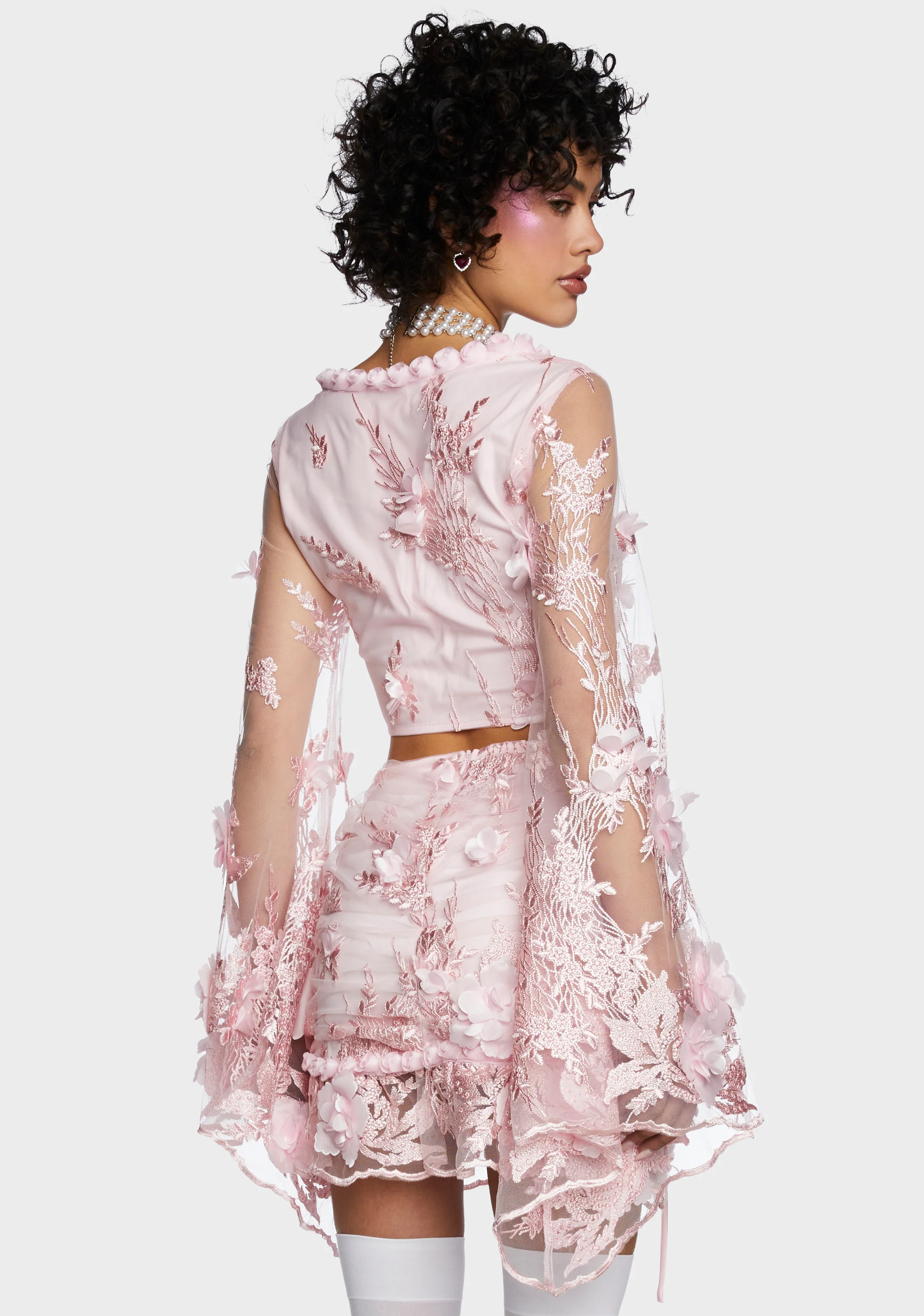 Social Season Long Sleeve Top - Pink - Image 3