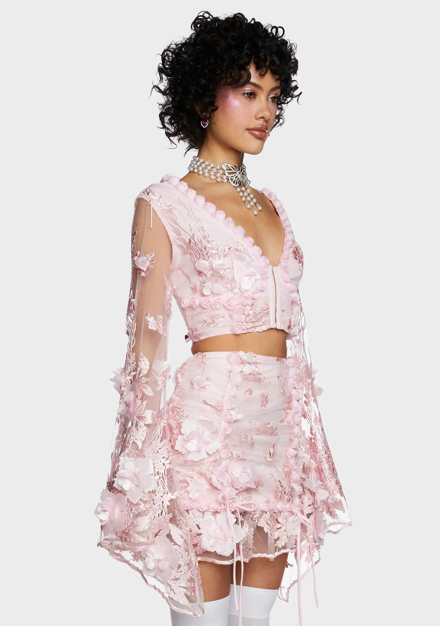 Social Season Long Sleeve Top - Pink - Image 5