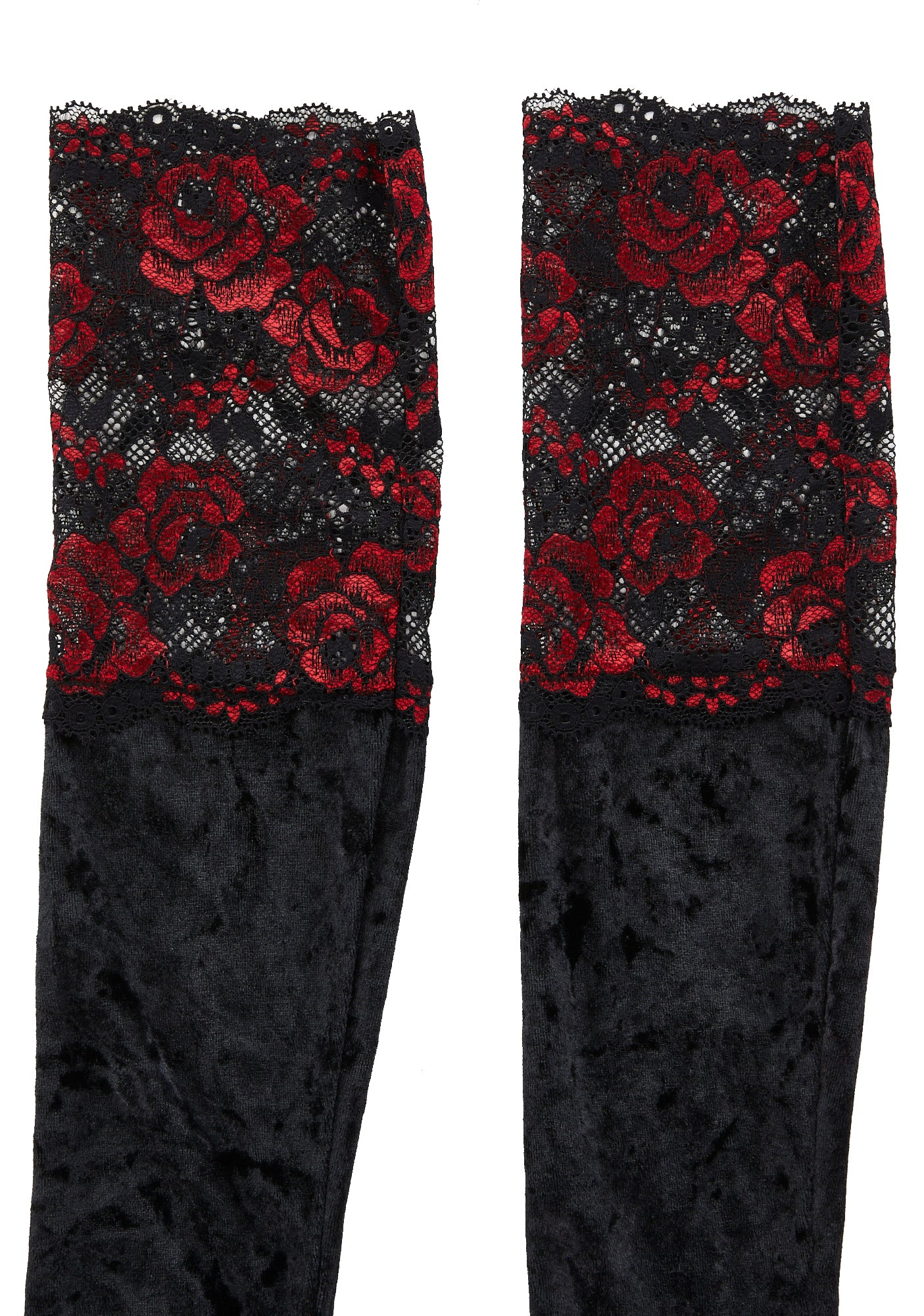 Gothic Fires Velvet Gloves - Image 3