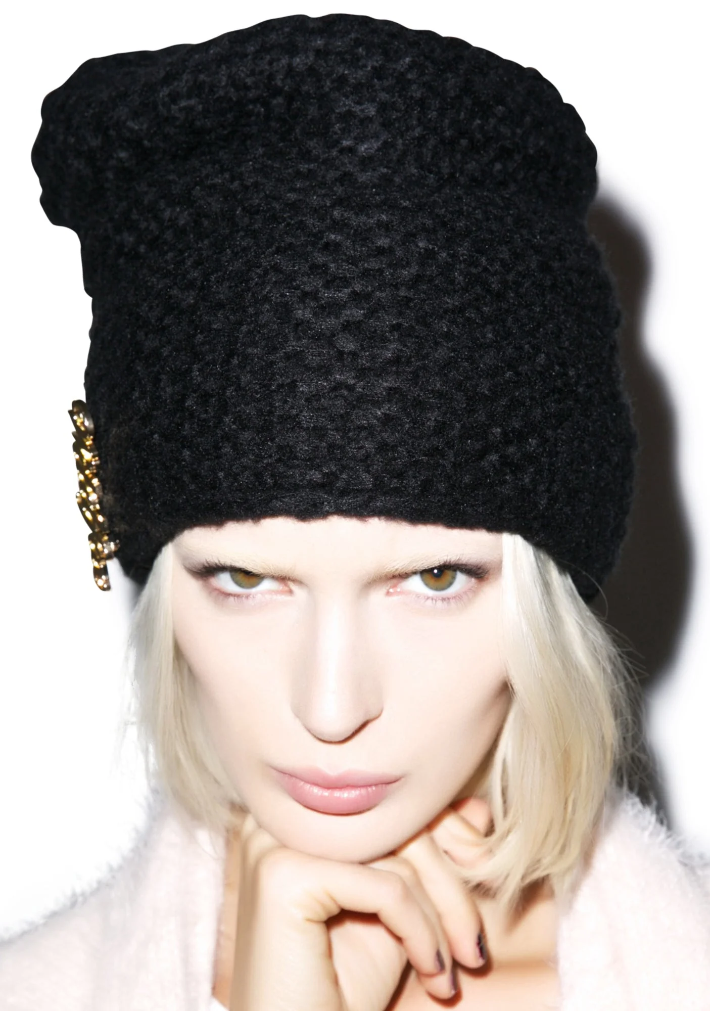 Solid Color Beanie - Light Brown - Image 10