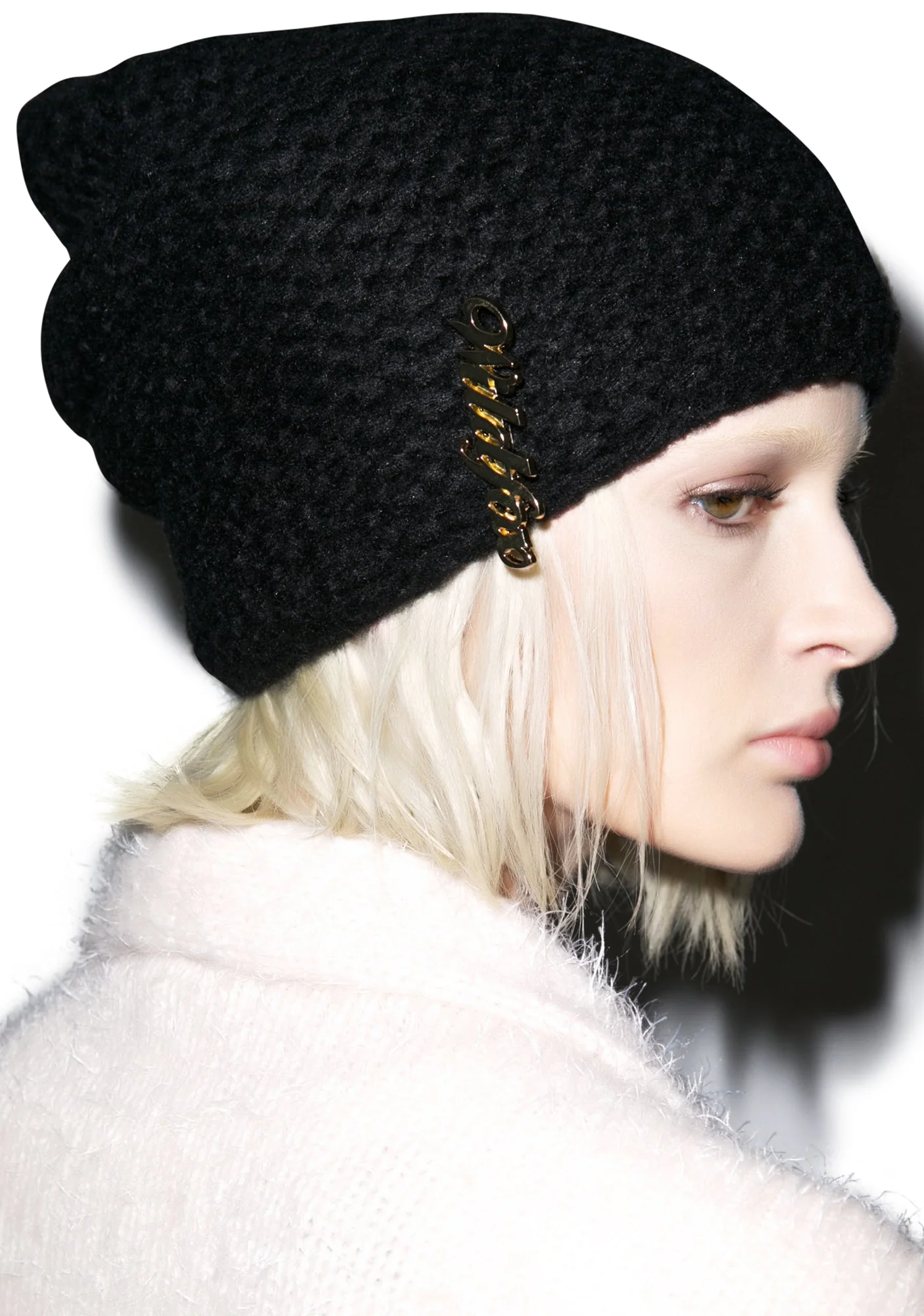 Solid Color Beanie - Dark Blue - Image 9