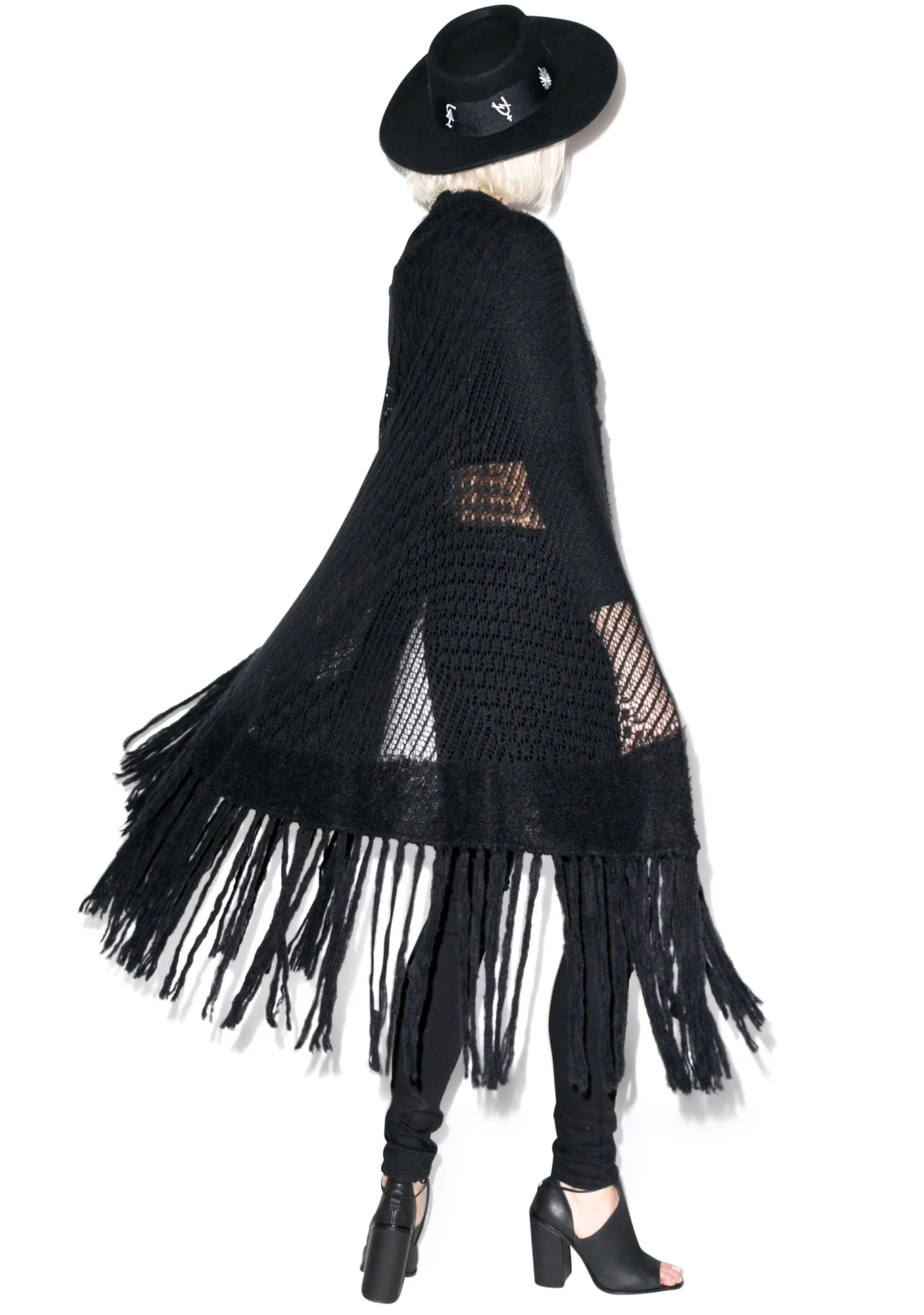 Solid Garden Shawl - White - Image 5