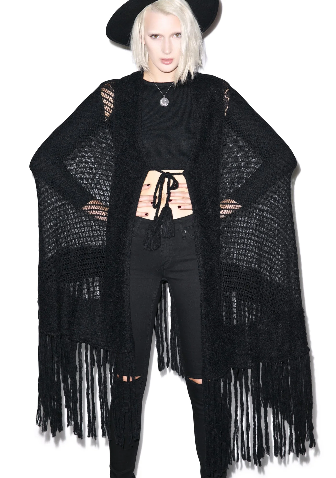 Solid Garden Shawl - Light Pink - Image 4