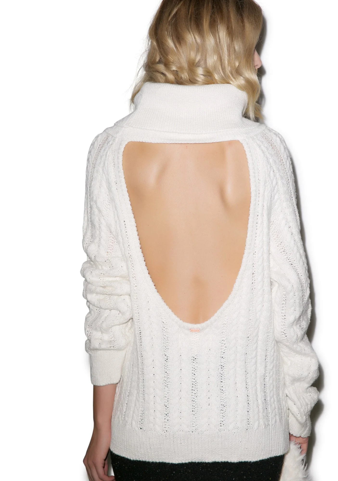 Solstice Backless Sweater - Light Gray - Image 10