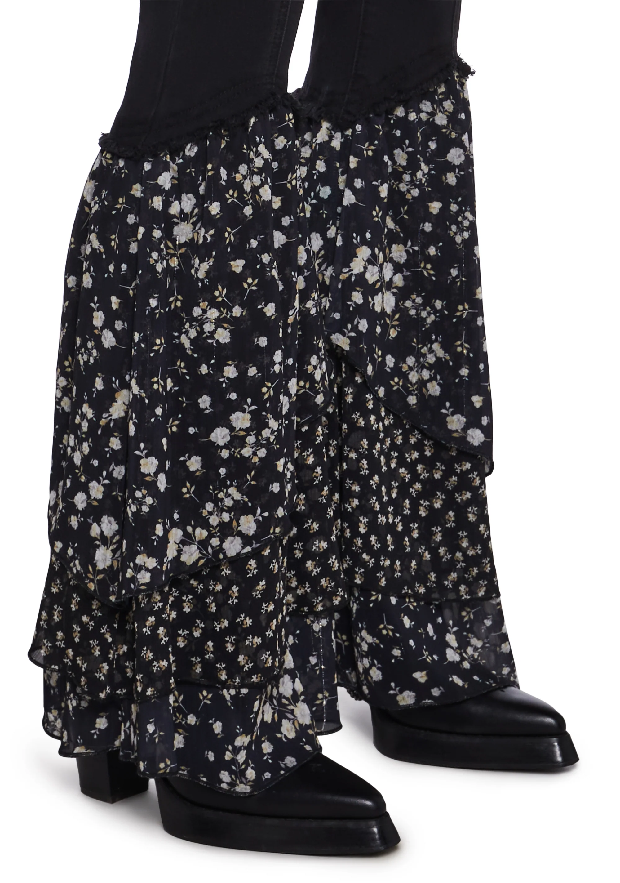 Solstice Secrets Denim Flare Pants - Image 5