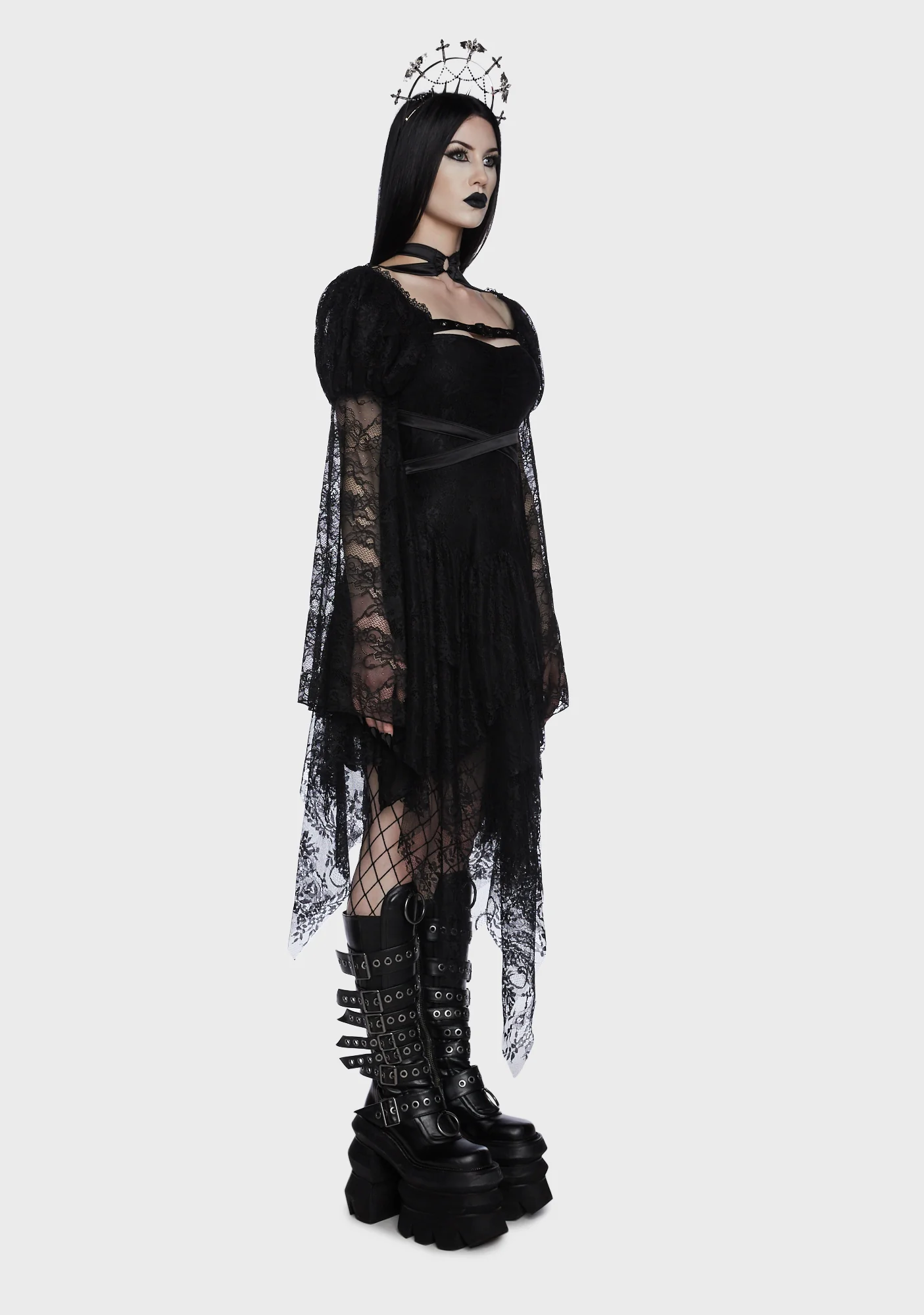 Somber Soul Bondage Harness - Black - Image 3