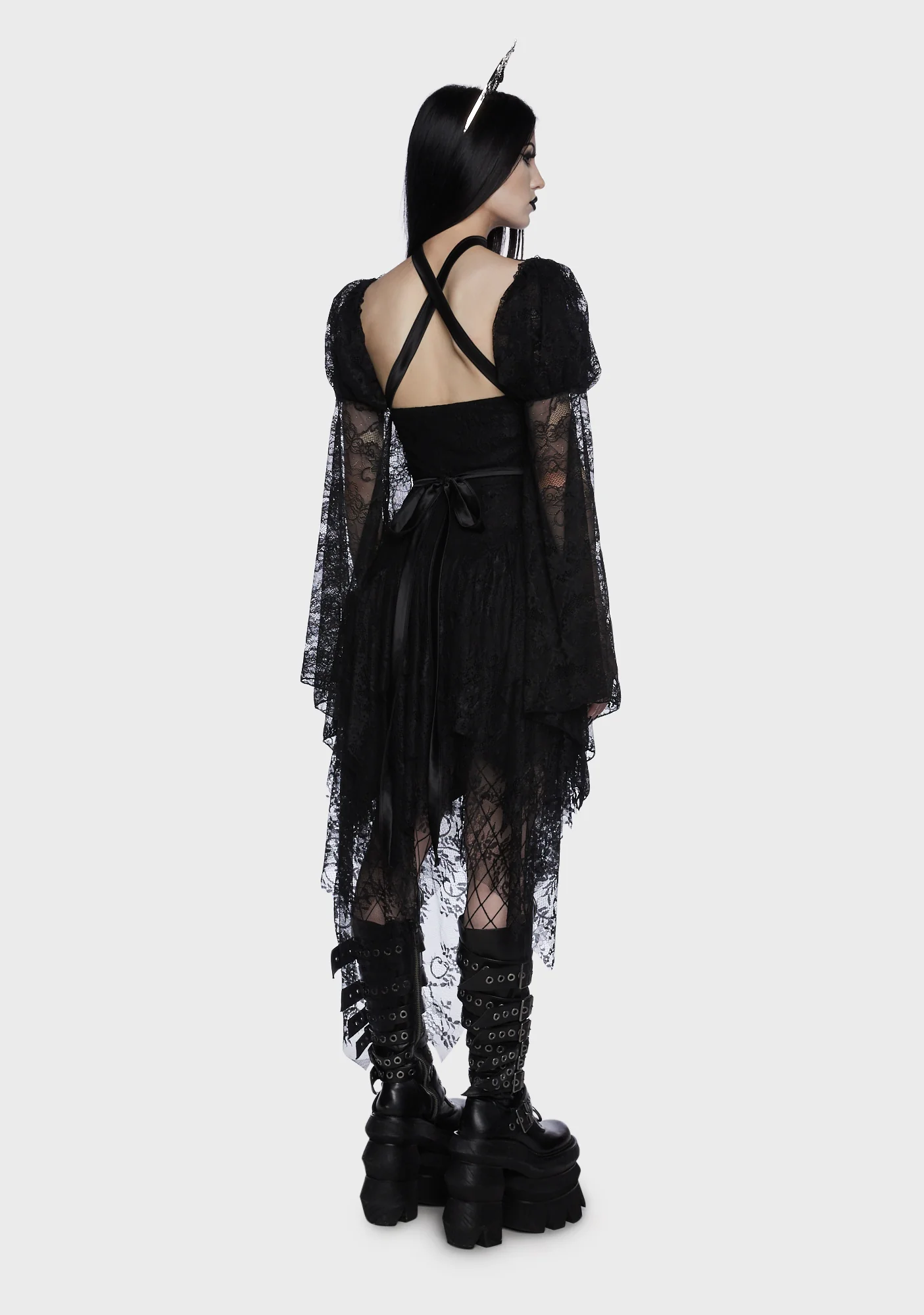 Somber Soul Bondage Harness - Black - Image 4