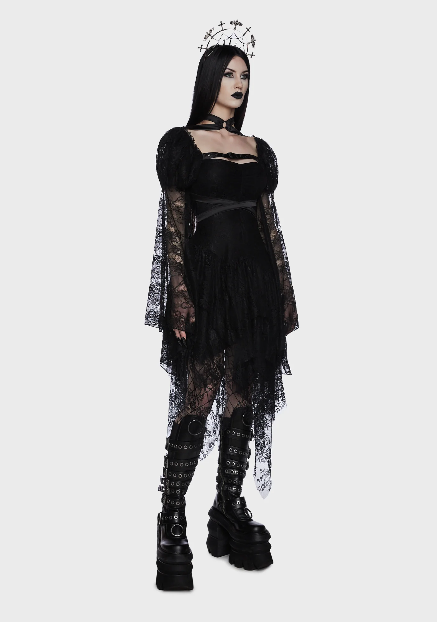 Somber Soul Bondage Harness - Black - Image 7