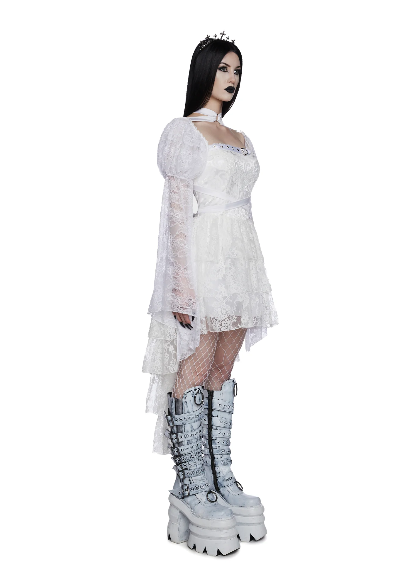 Somber Soul Bondage Harness - White - Image 3