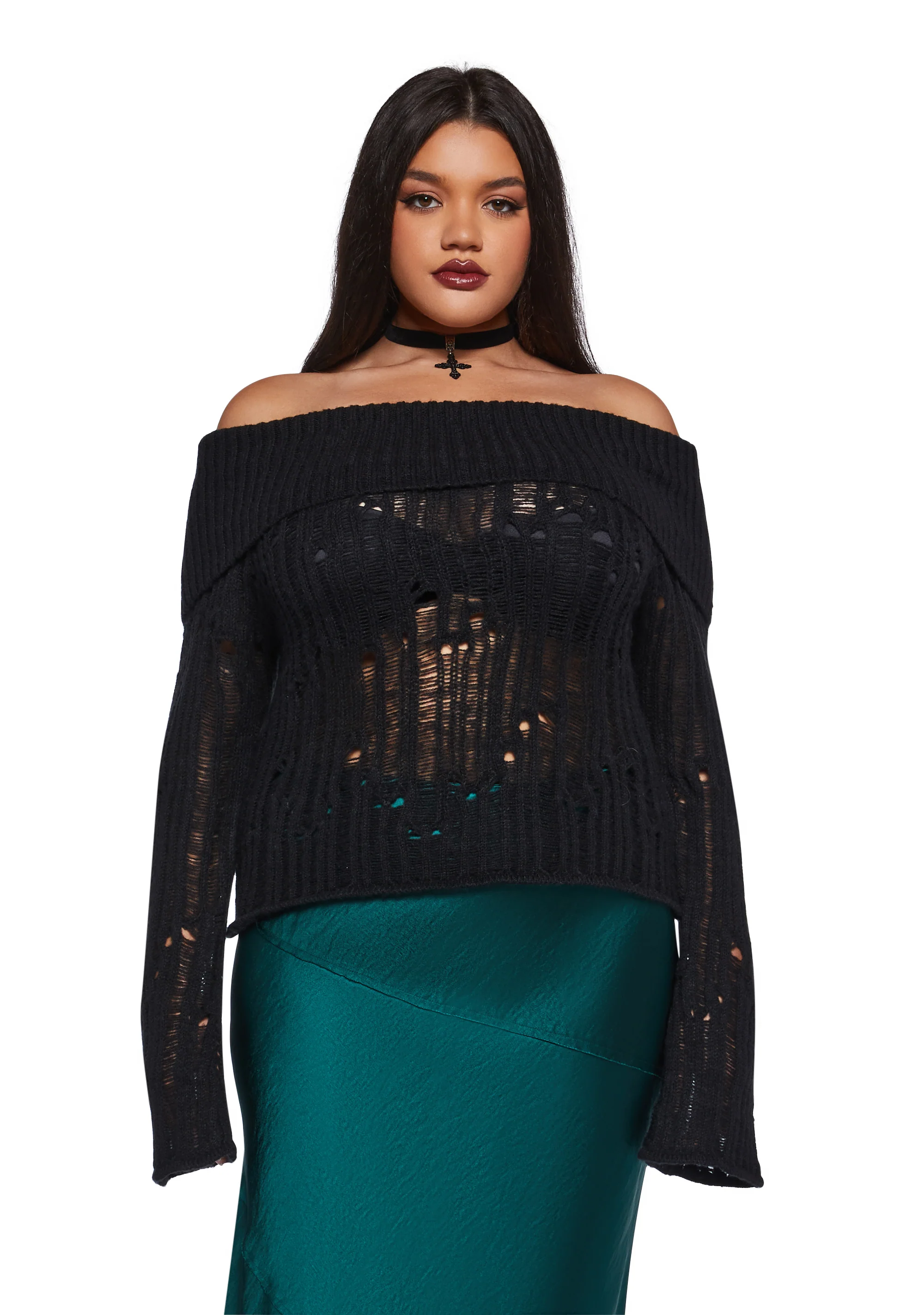 Something About You Distressed Sweater - Image 2