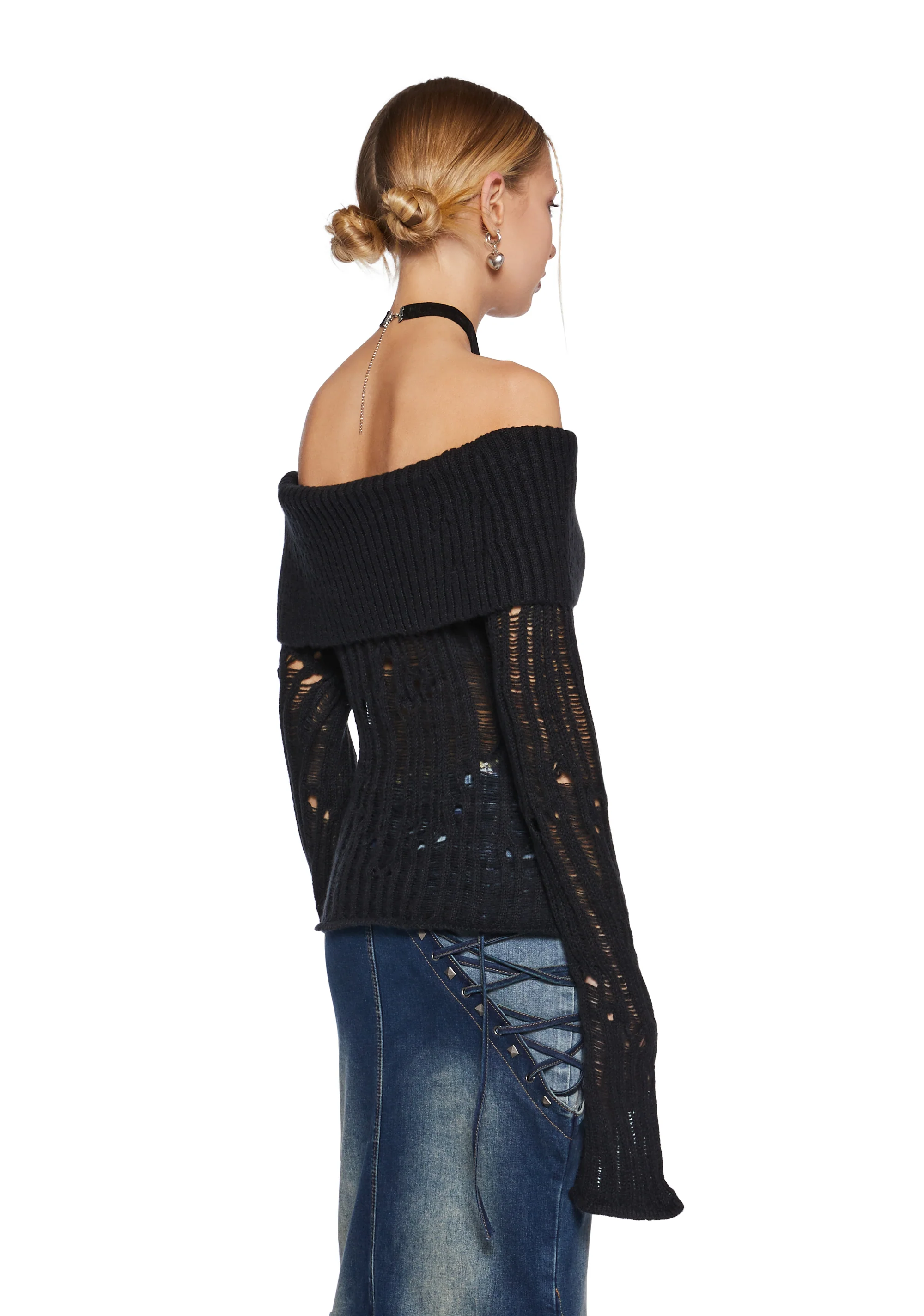 Something About You Distressed Sweater - Image 5