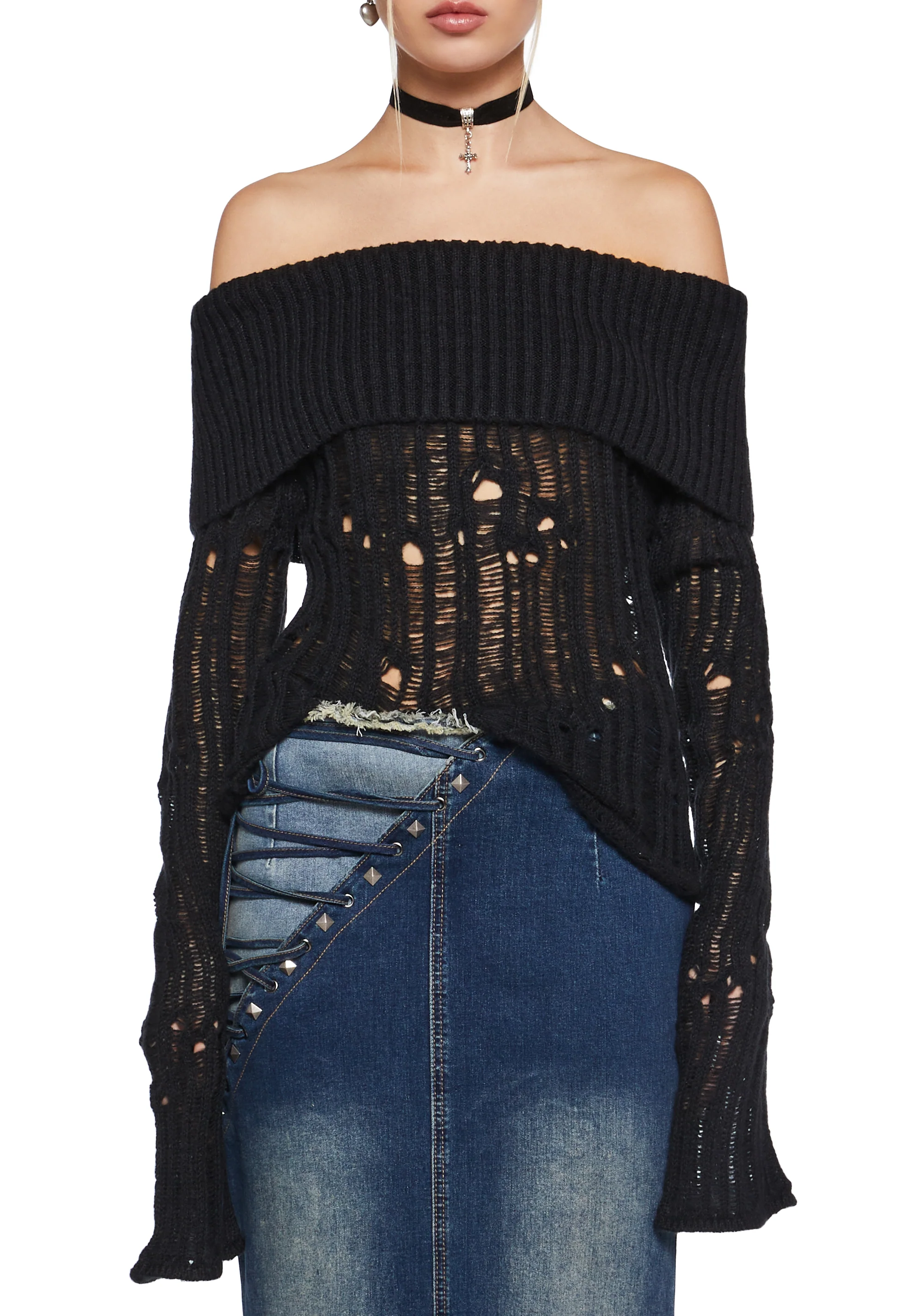 Something About You Distressed Sweater - Image 6