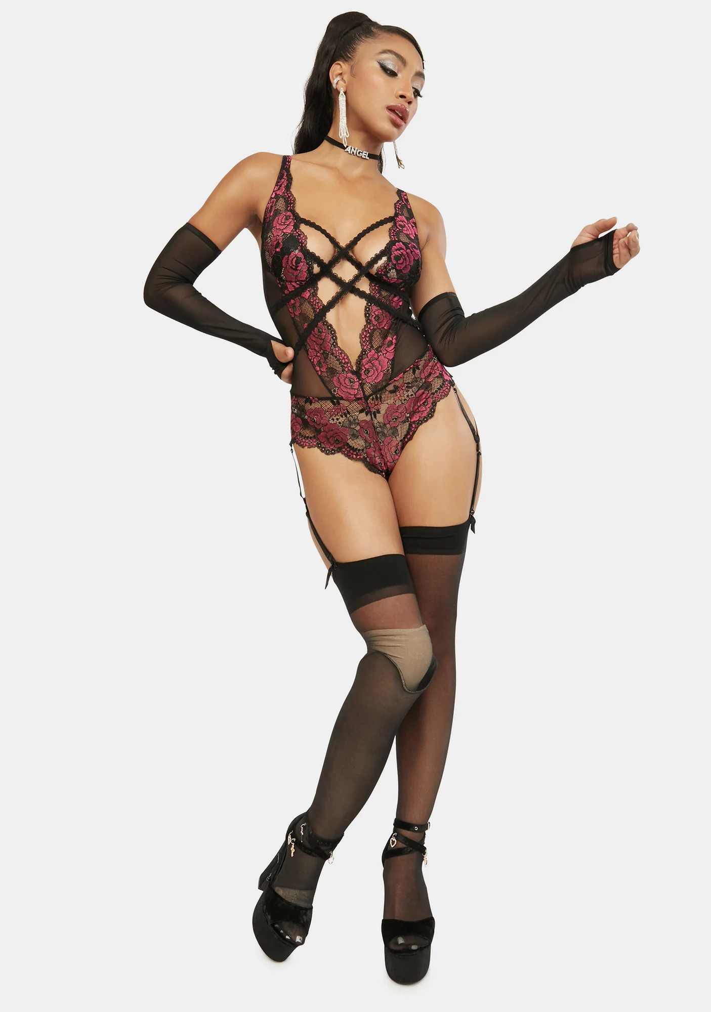 Sometimes A Fantasy Mesh Bodysuit - Image 3