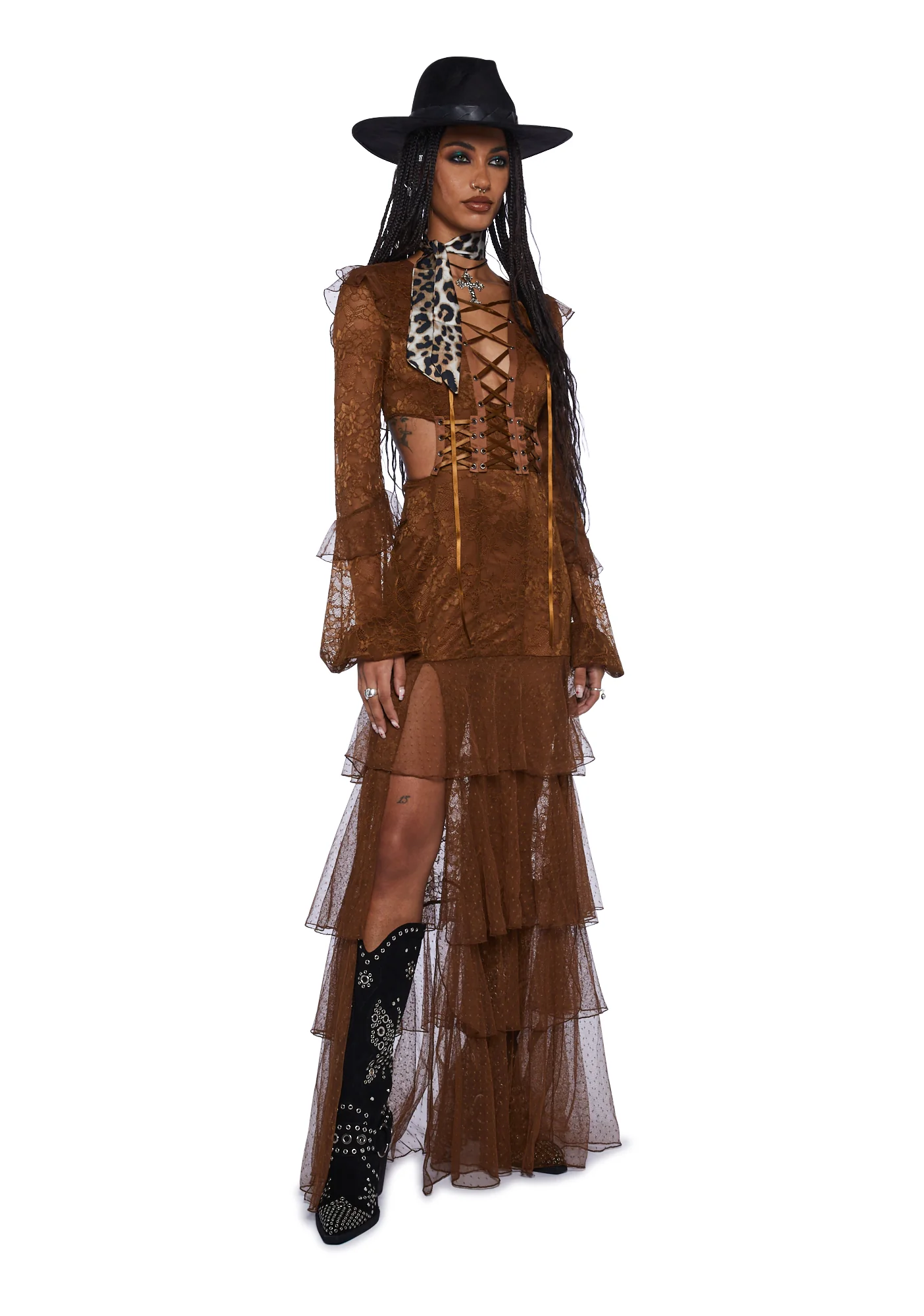 Song For You Maxi Dress - Brown - Image 2