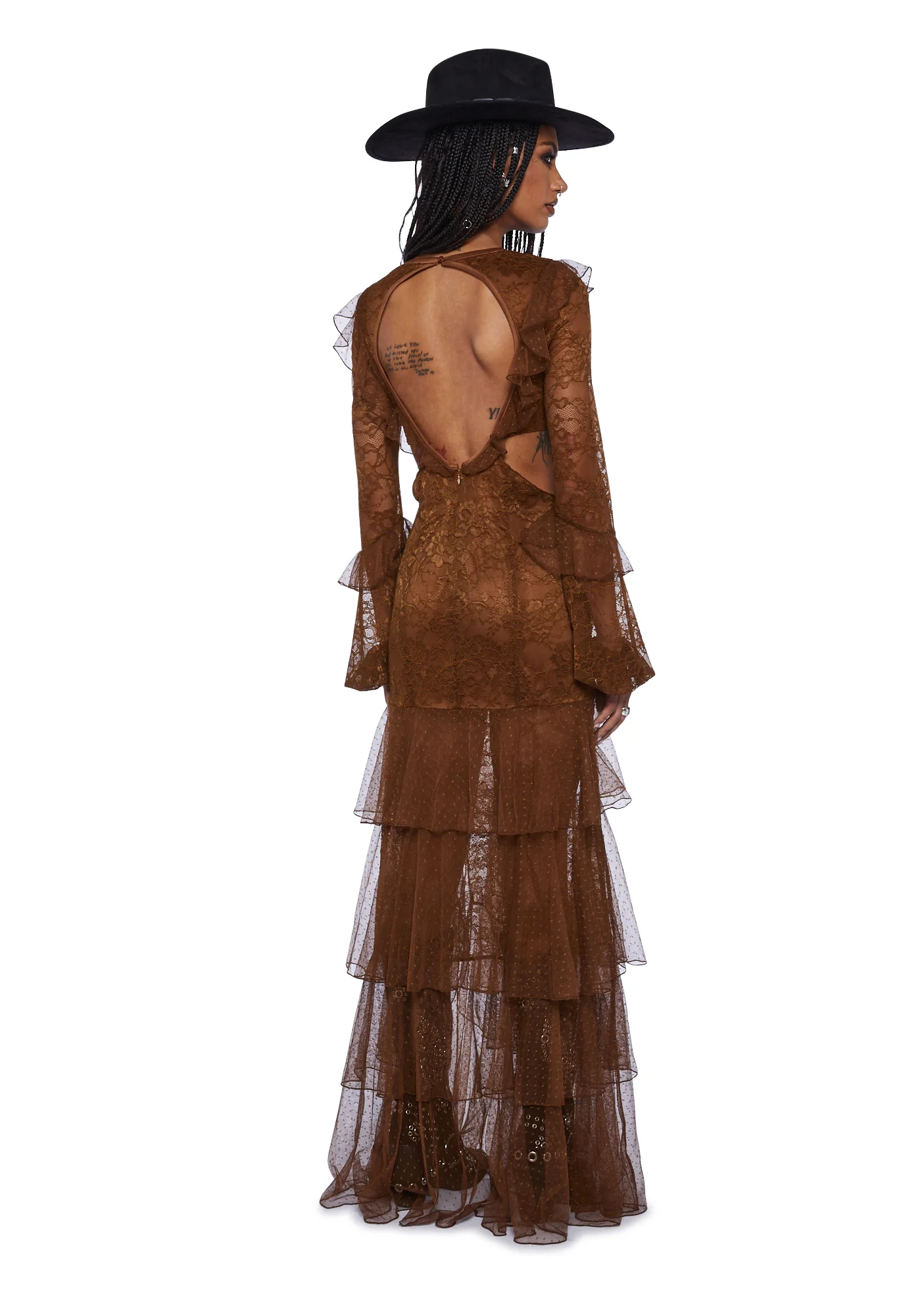 Song For You Maxi Dress - Brown - Image 4
