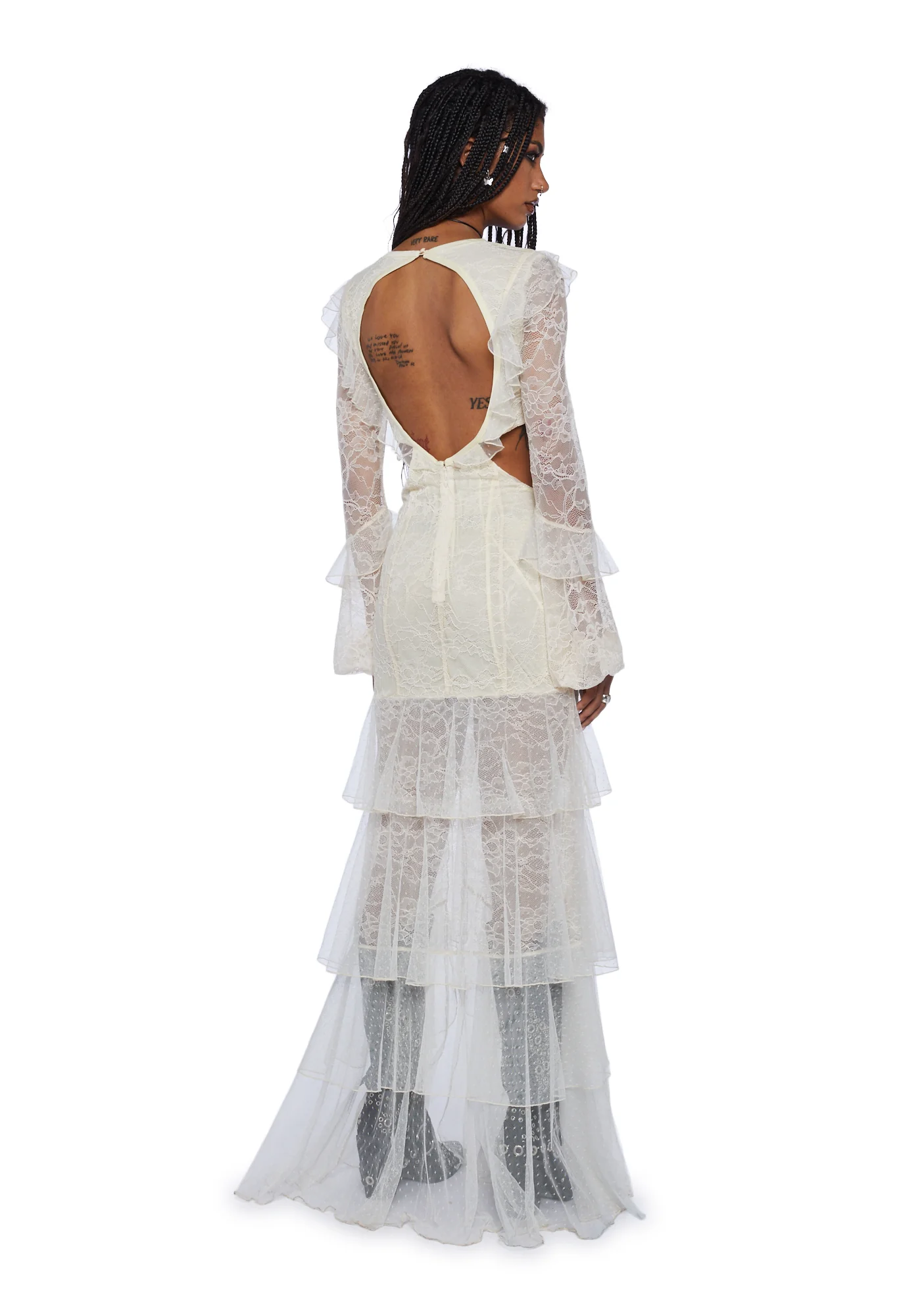 Song For You Maxi Dress - Ivory - Image 4