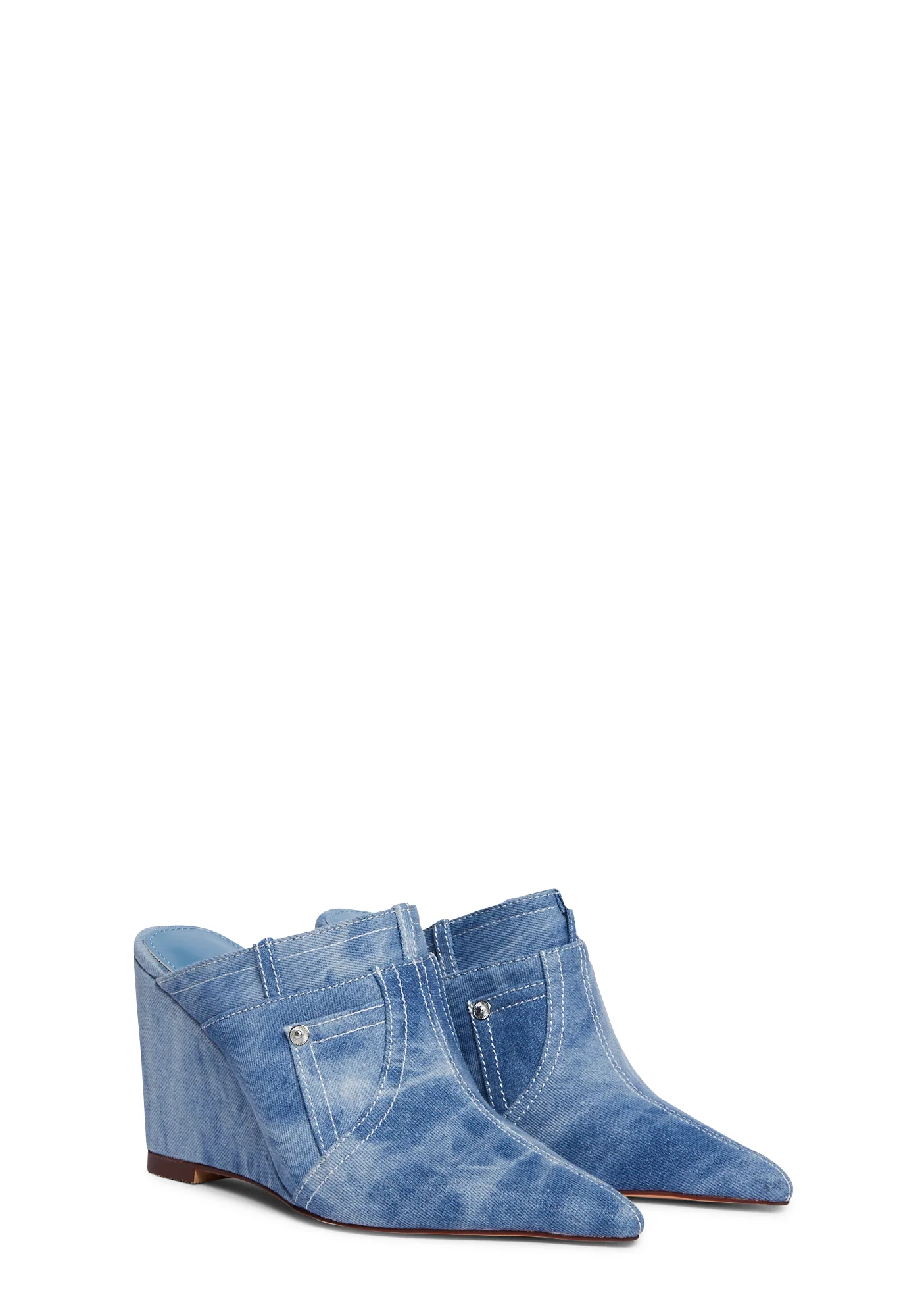 Sonny-4 Denim Wedges - Image 3