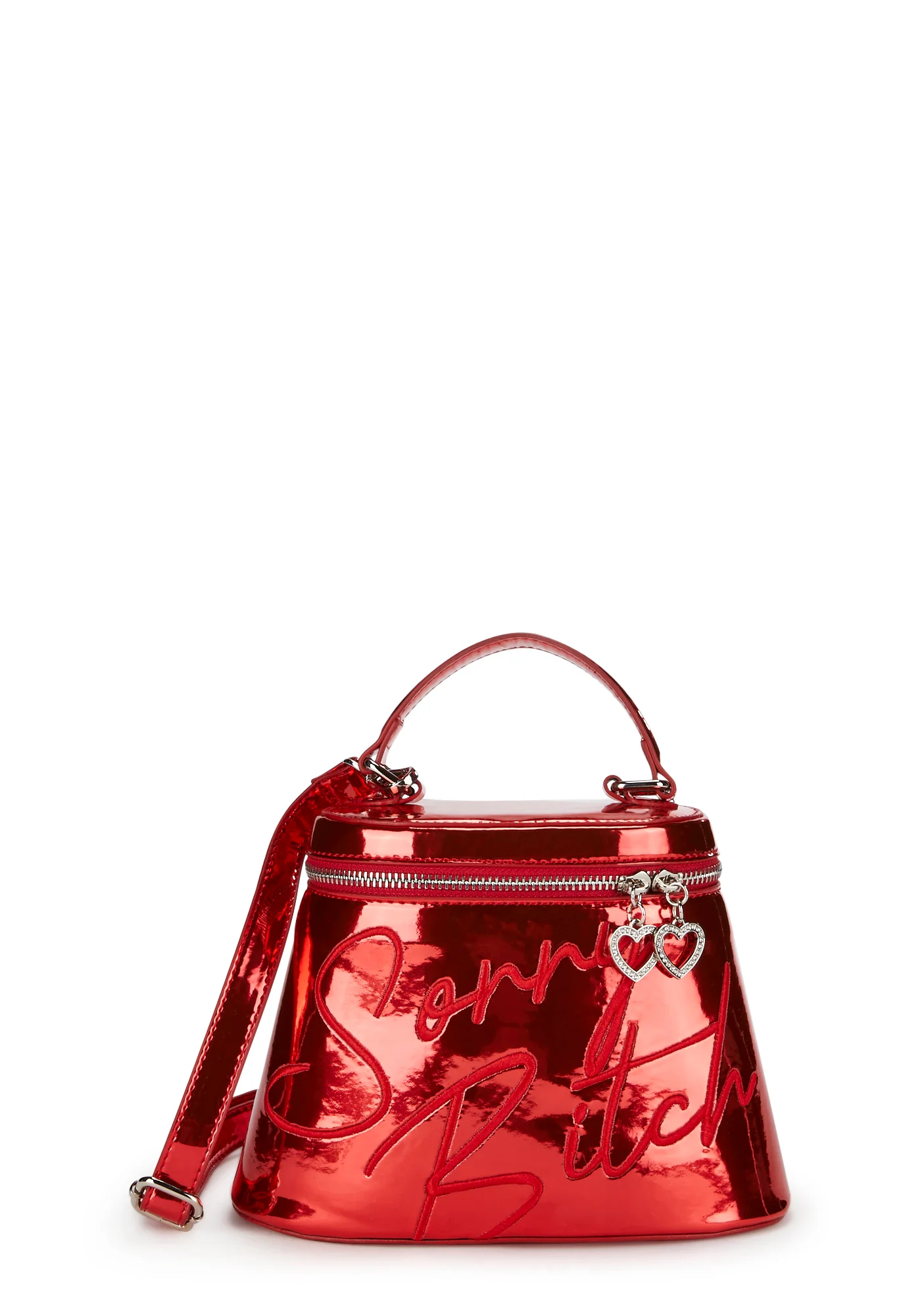 Sorry Not Sorry Crossbody Bag - Red - Image 6