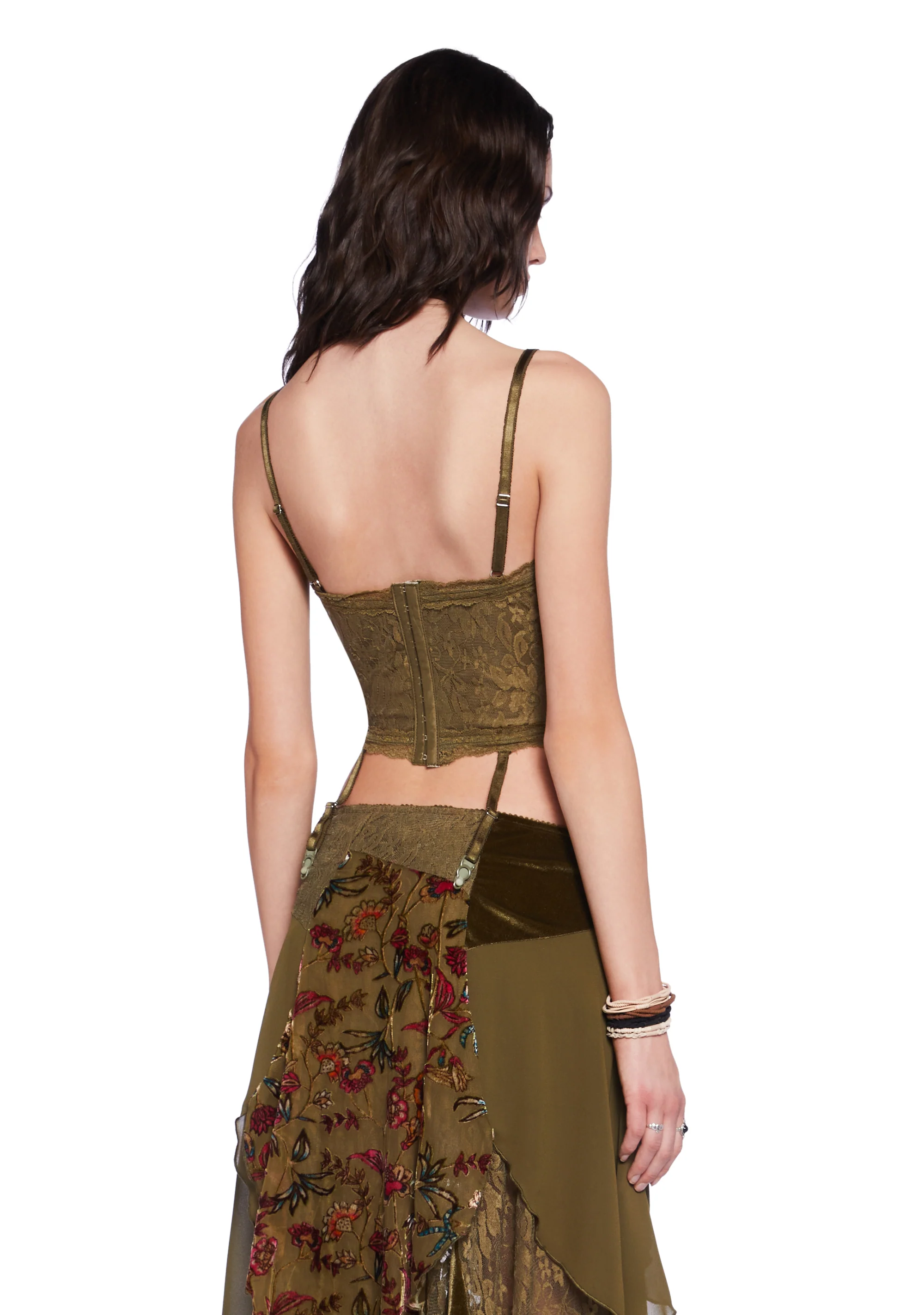Soulful Sunshine Corset Top - Green - Image 3