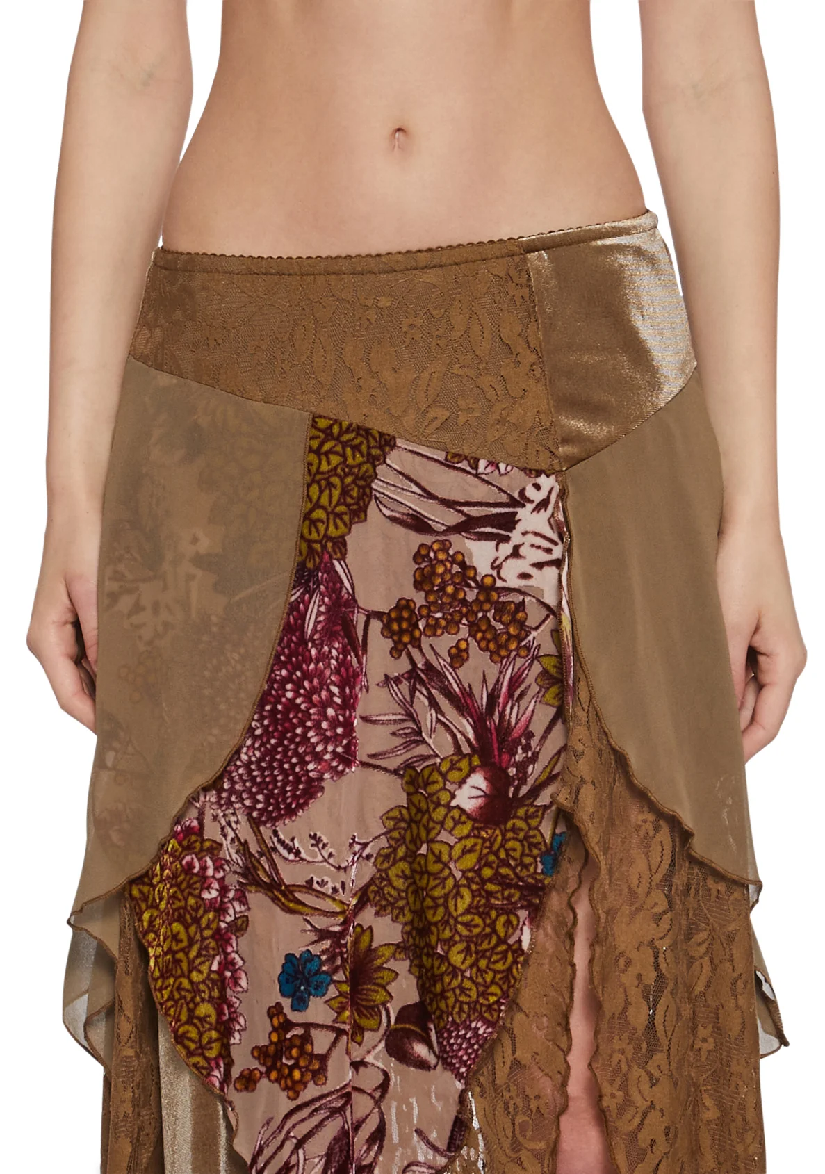 Soulful Sunshine Midi Skirt - Brown - Image 5