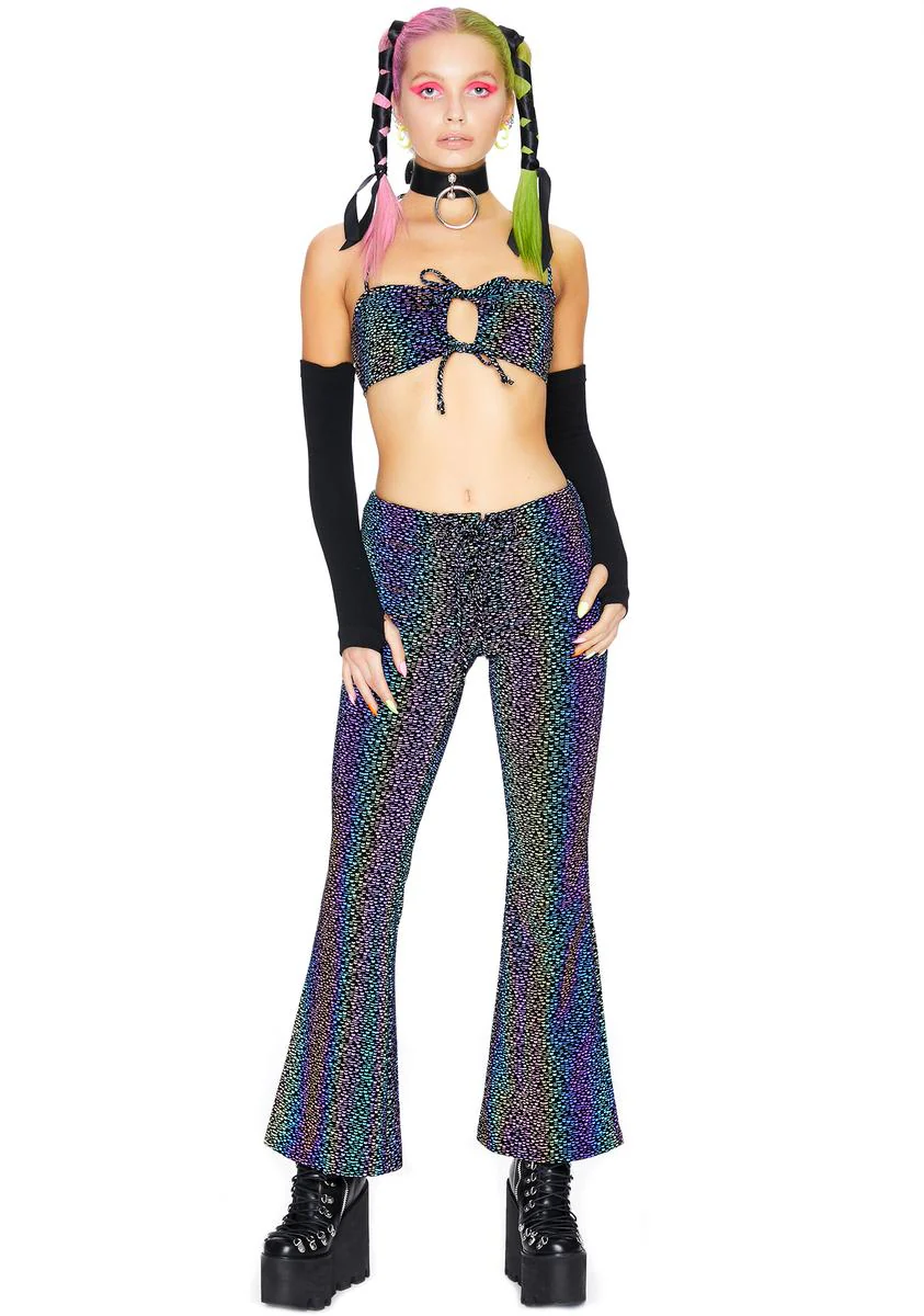 Space Invader Reflective Bra Top - Image 3