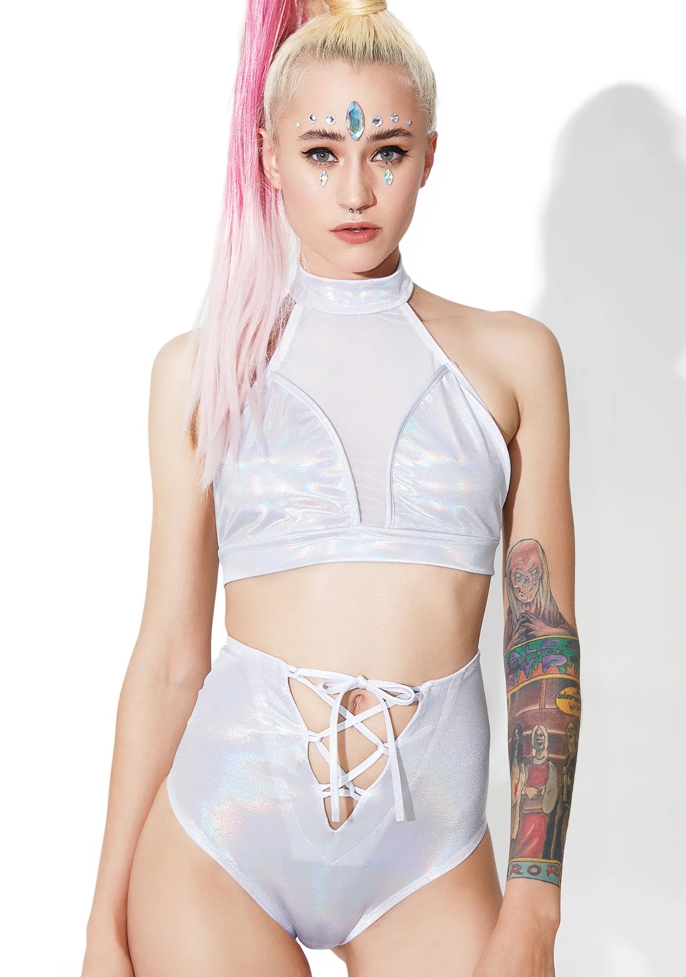 Space Slayer Lace-Up Hot Shorts - Image 2