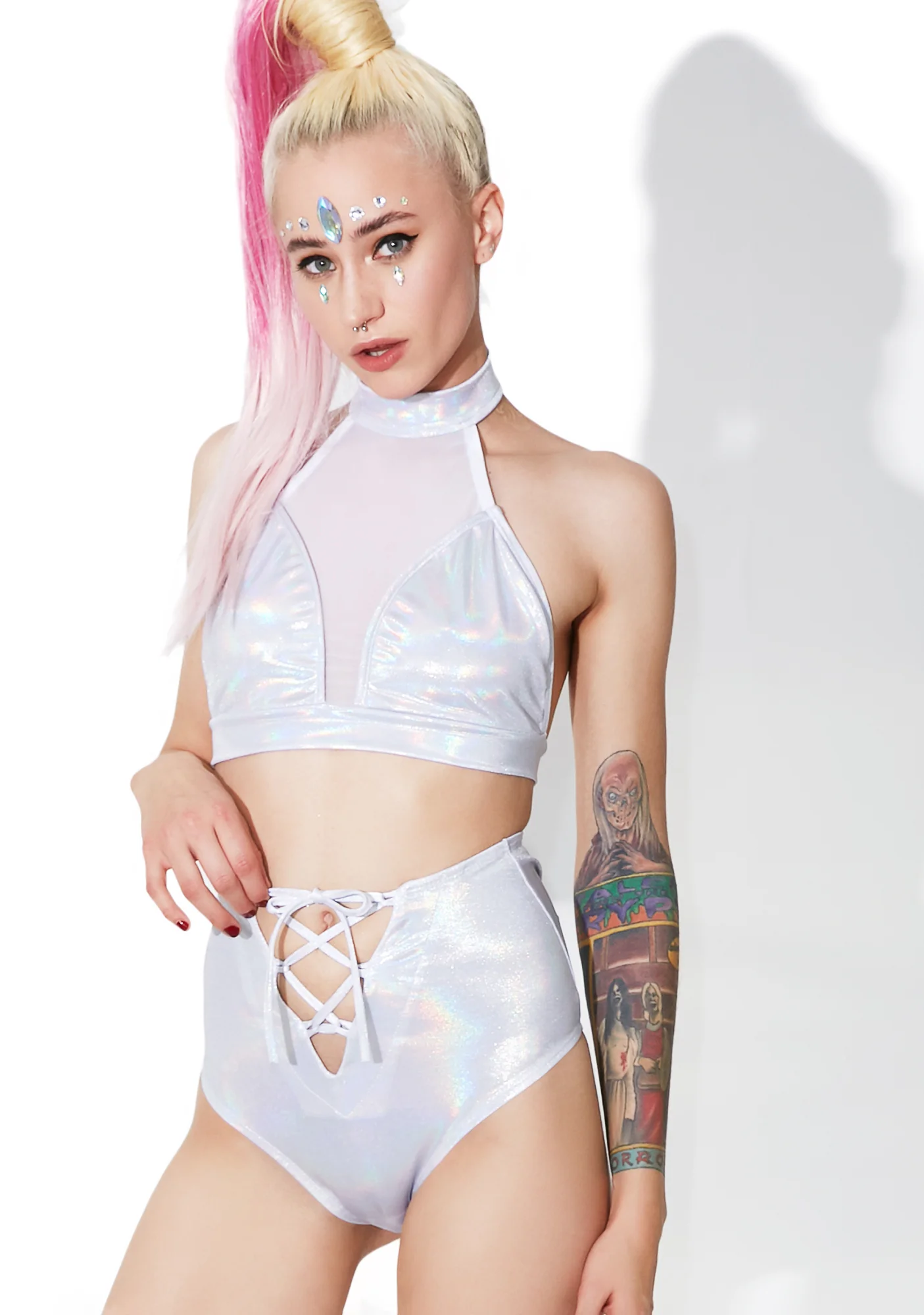 Space Slayer Lace-Up Hot Shorts - Image 3