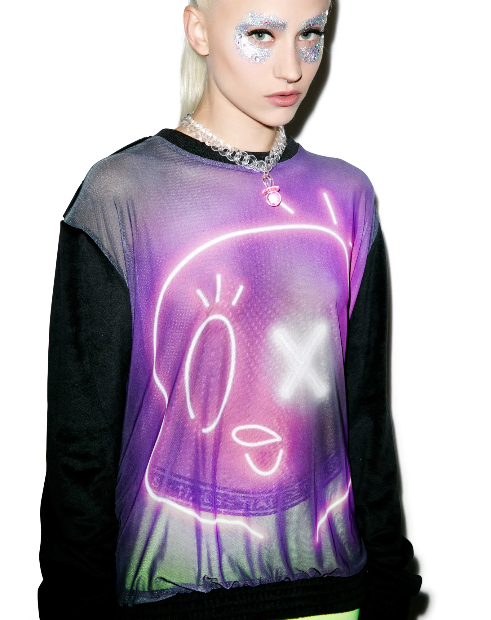 Space Trip Neon Tweet-E Crewneck - Image 5