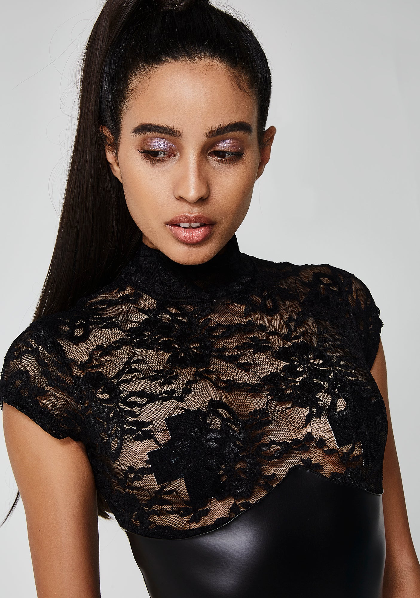 Spank Swank Vinyl Bodysuit - Image 3