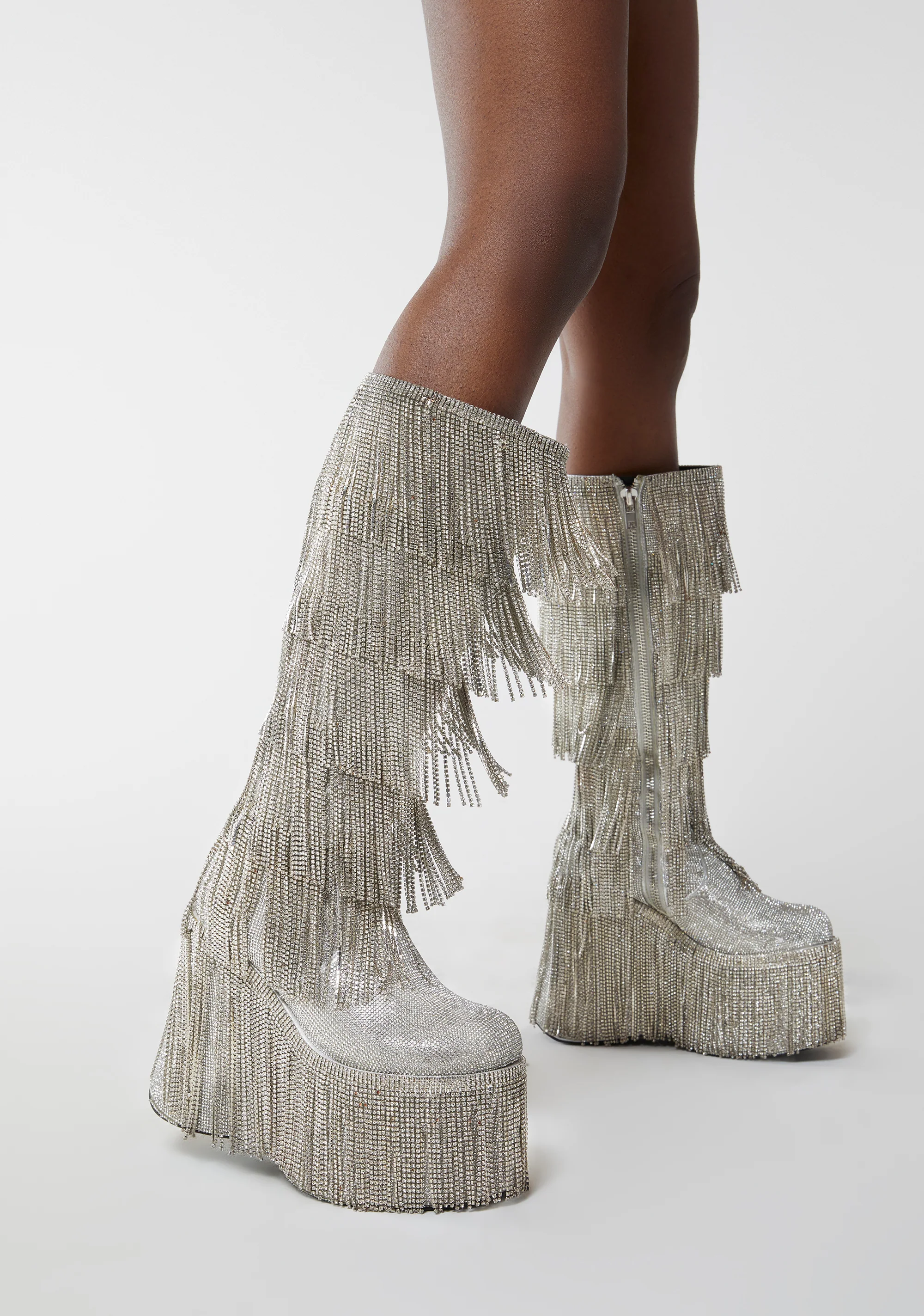Sparked Emotions Rhinestone Boots - Image 6