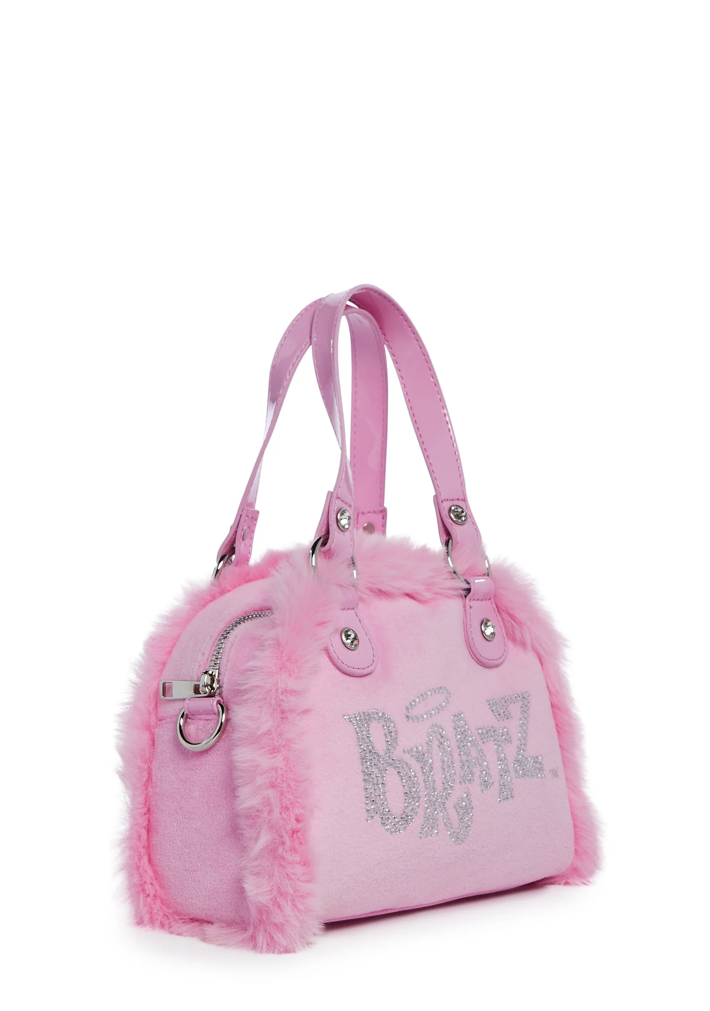 Sparkle Addict Rhinestone Bowler Bag - Pink - Image 3