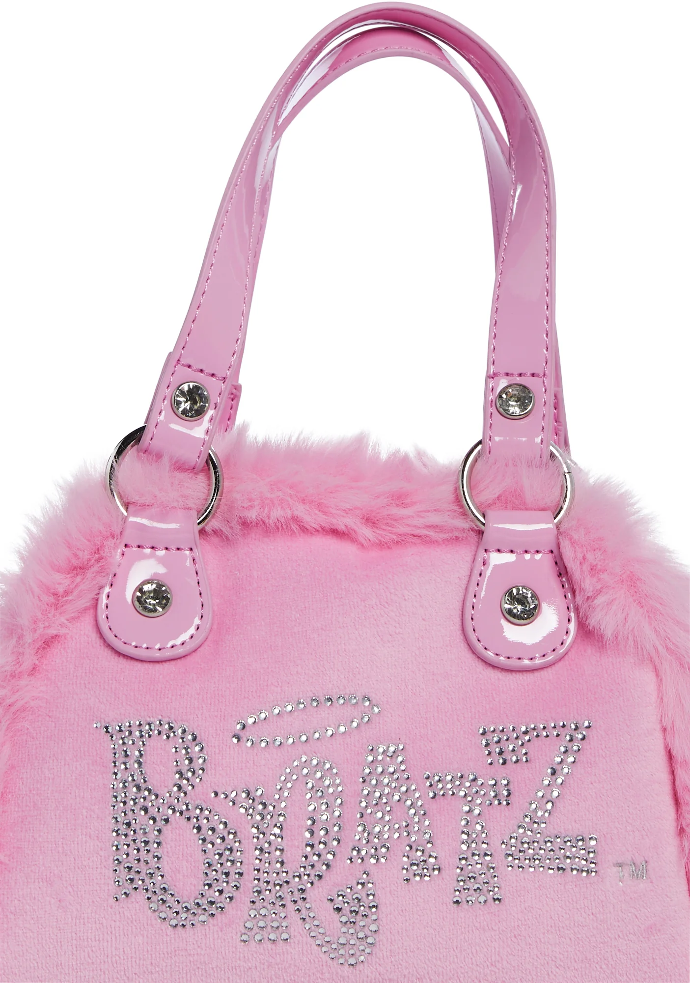 Sparkle Addict Rhinestone Bowler Bag - Pink - Image 5
