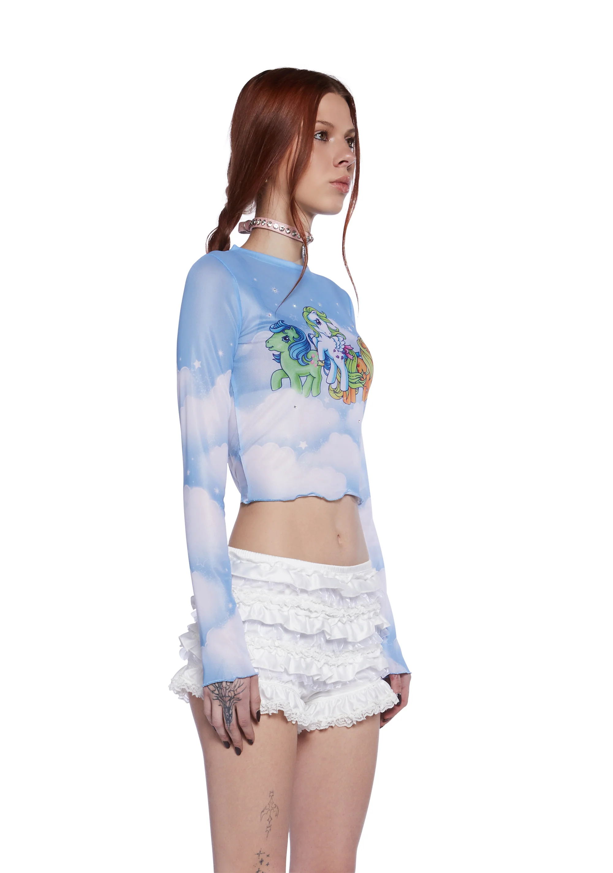 Sparkle Magic Mesh Top - Image 3